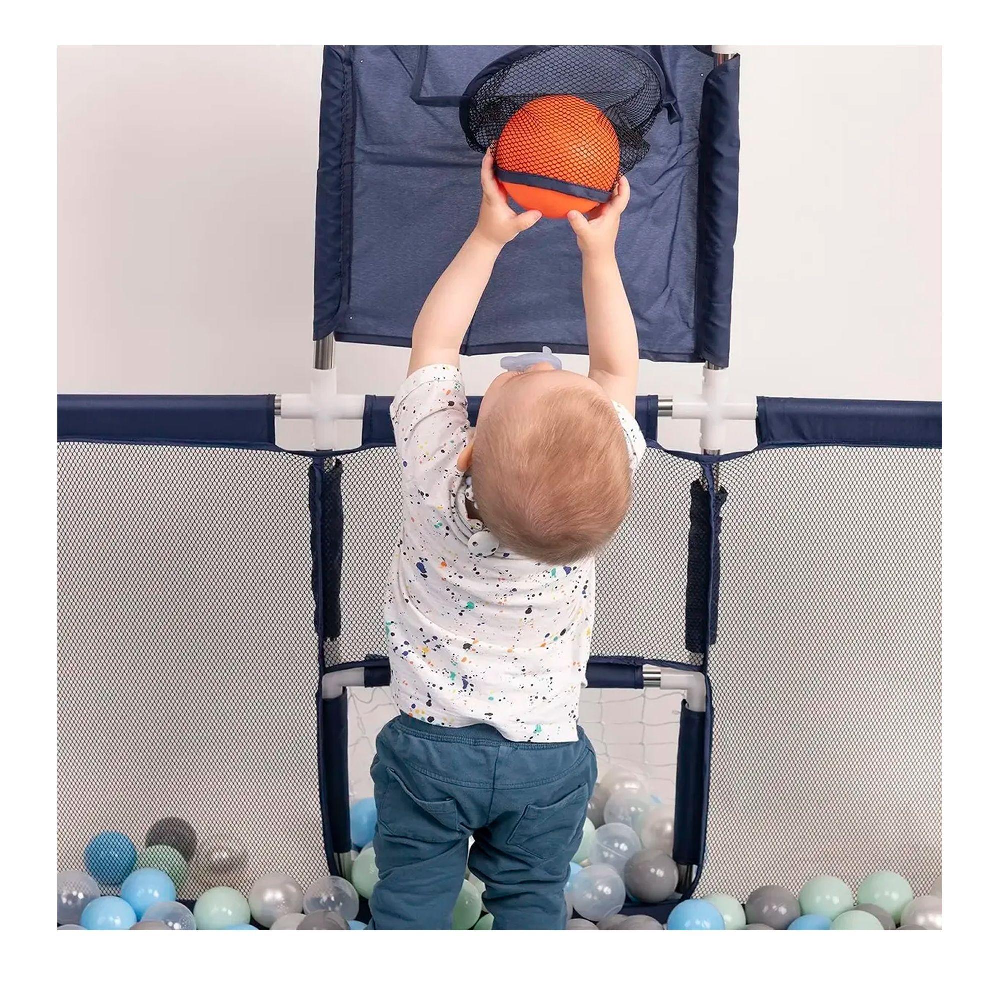 Corral Seguridad Bebes Con Aro De Basket 180cm Sin Pelotas-2