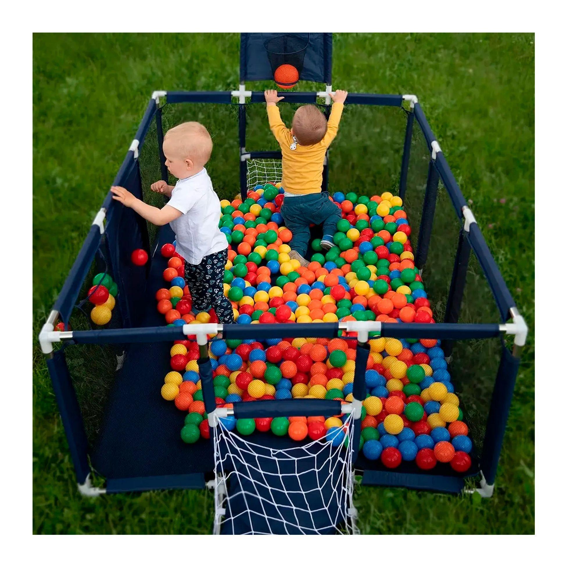 Corral Seguridad Bebes Con Aro De Basket 180cm Sin Pelotas-6