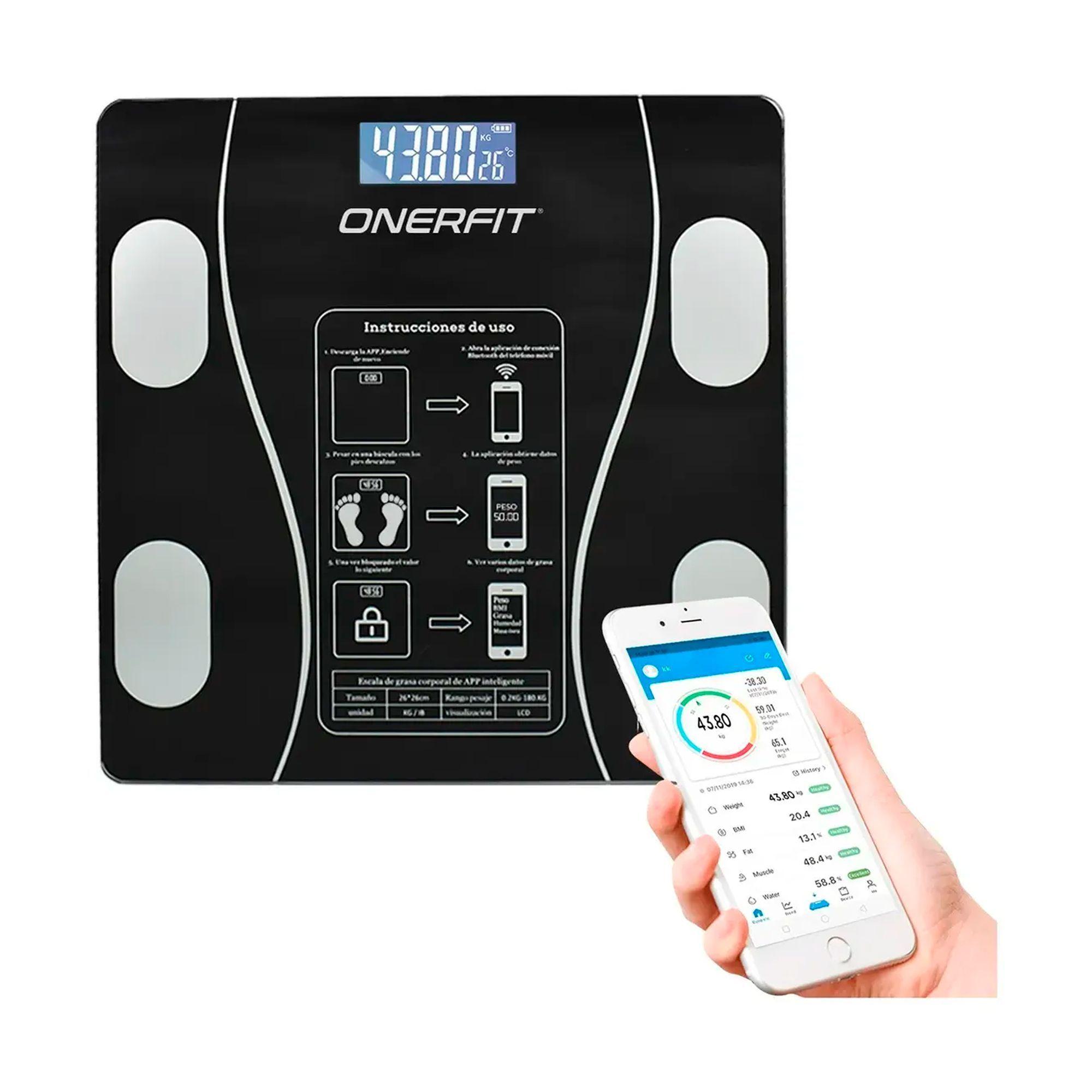 Pesa Digital De Bano Inteligente Recargable Bluetooth App-5