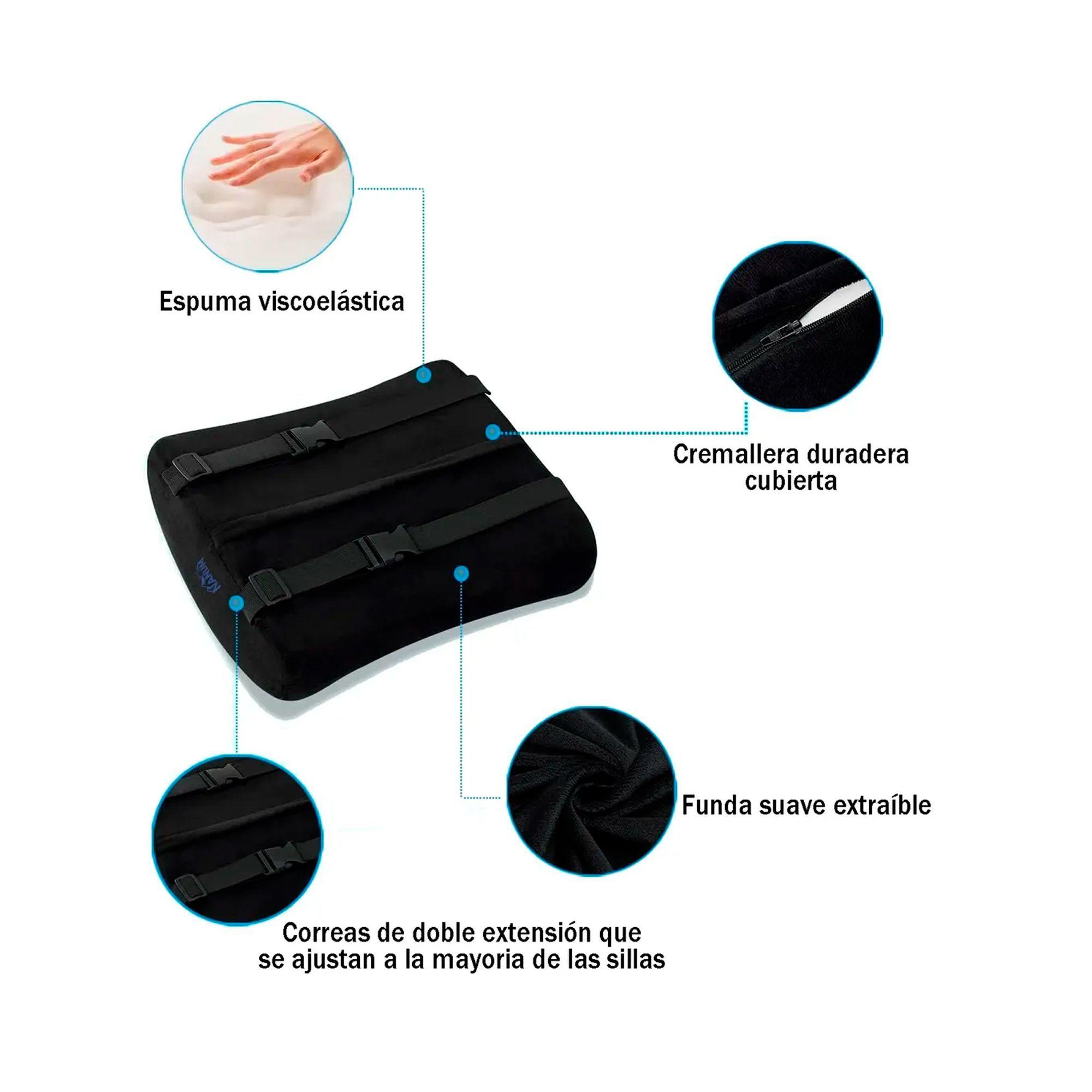 Cojin Lumbar Y Cojin Asiento Silla Ergonomico Viscoelastico-3