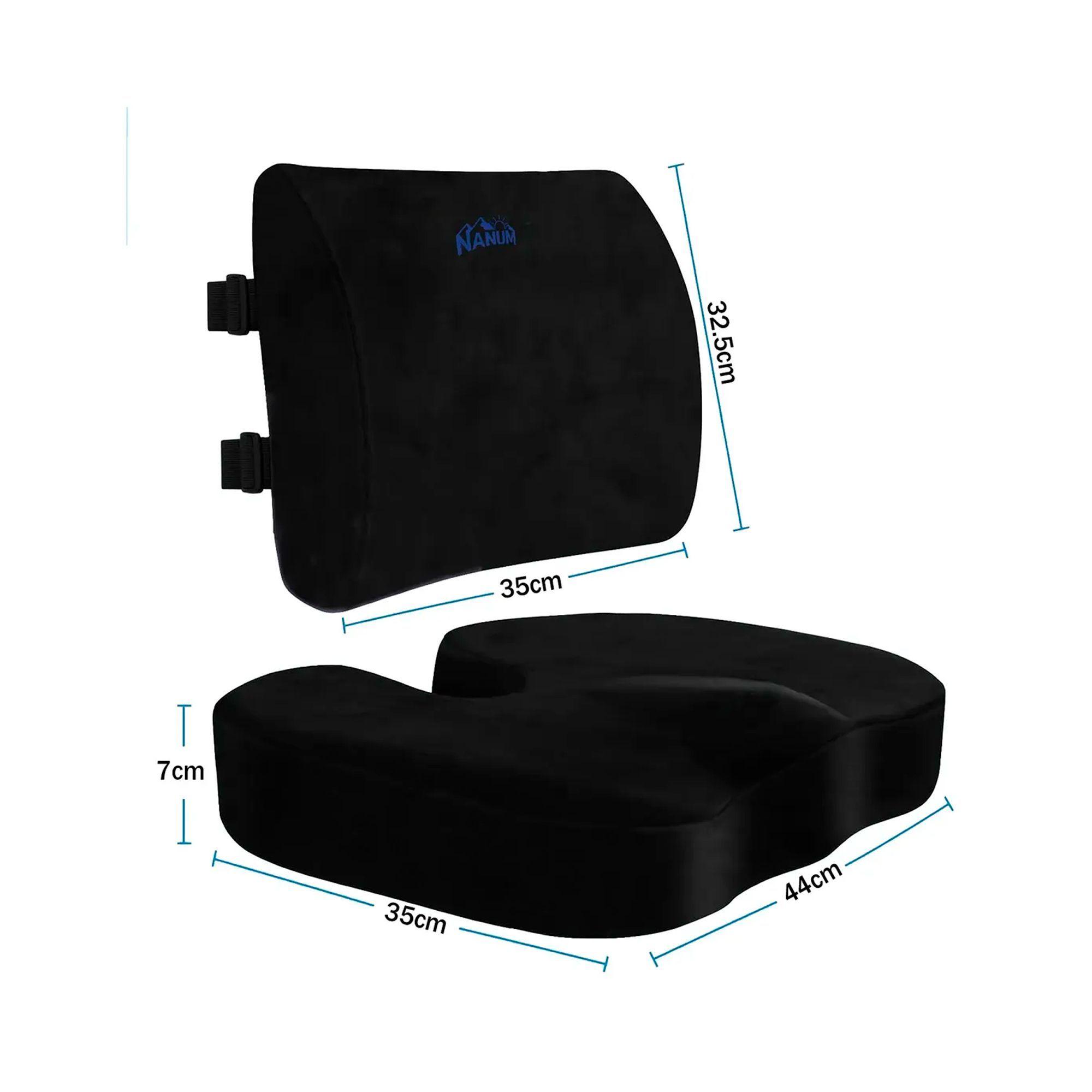 Cojin Lumbar Y Cojin Asiento Silla Ergonomico Viscoelastico-5