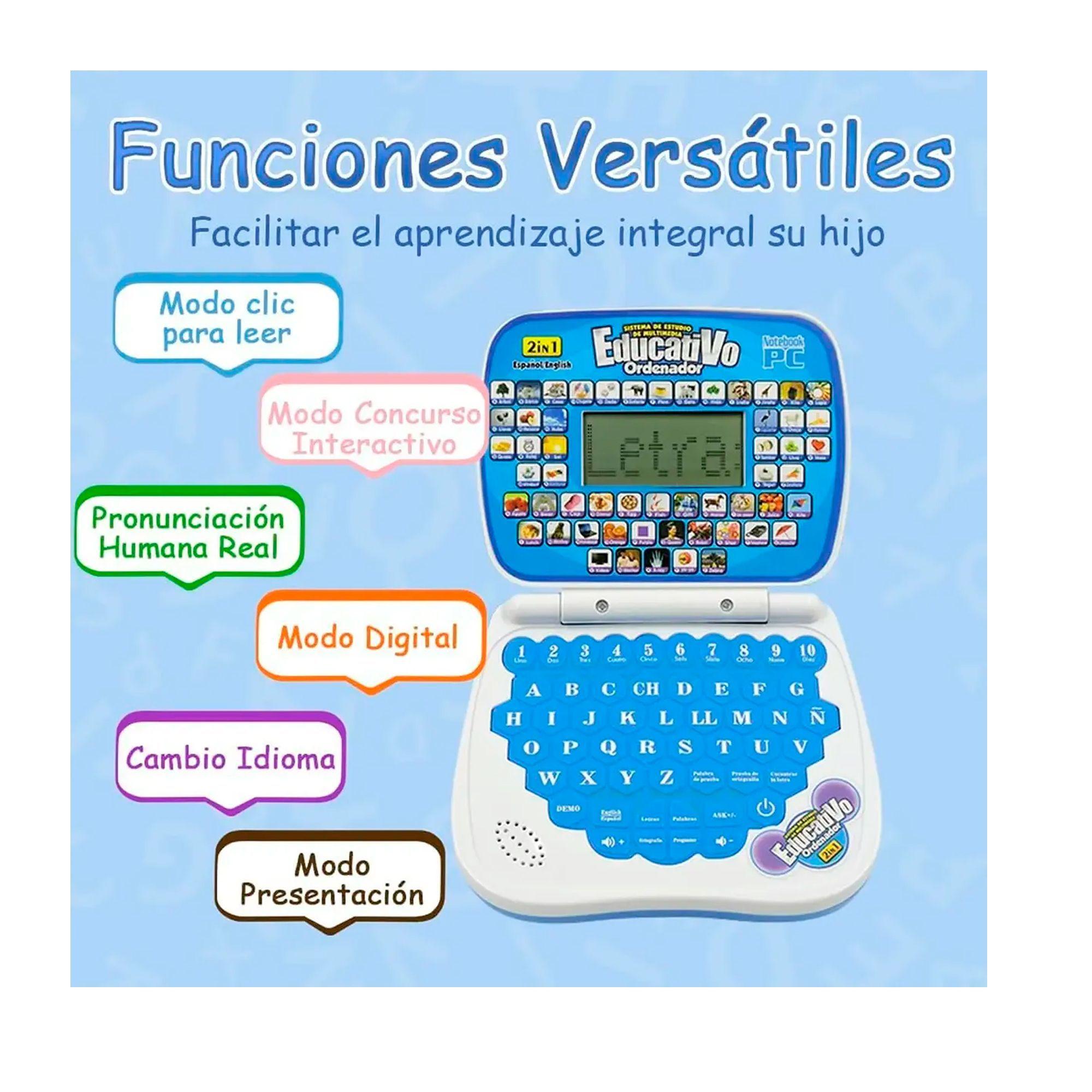 Laptop De Juguete Didáctica Educativa Con Pantalla-2