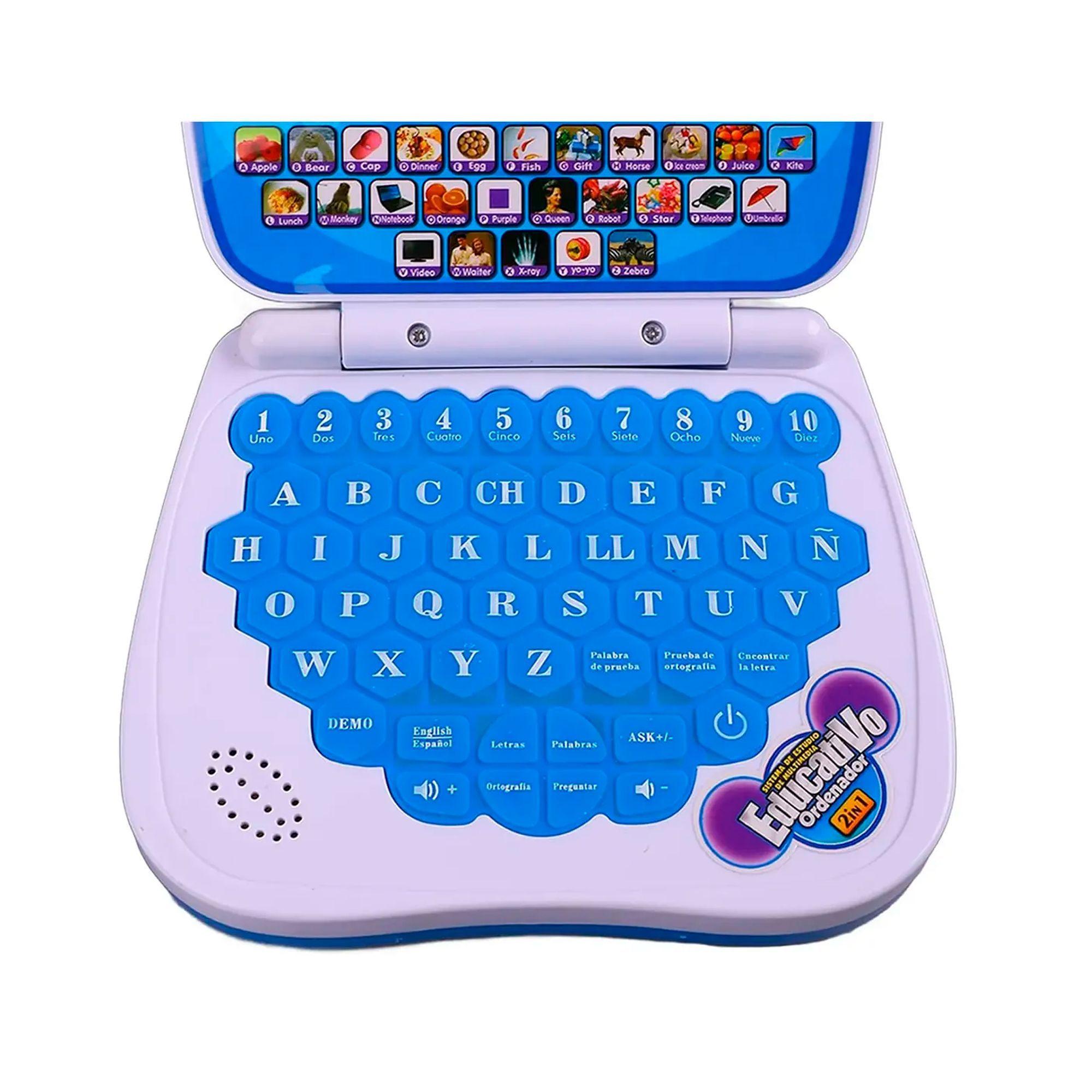 Laptop De Juguete Didáctica Educativa Con Pantalla-4