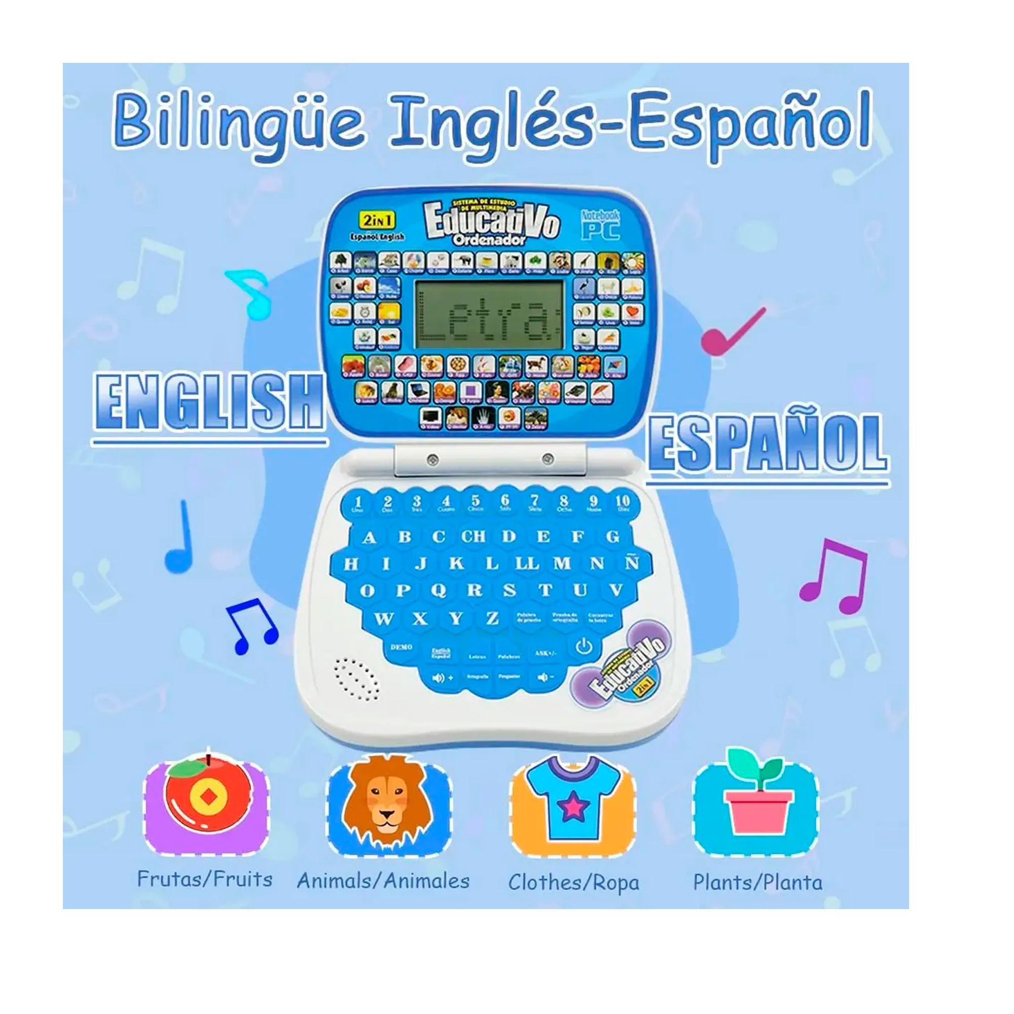 Laptop De Juguete Didáctica Educativa Con Pantalla-5