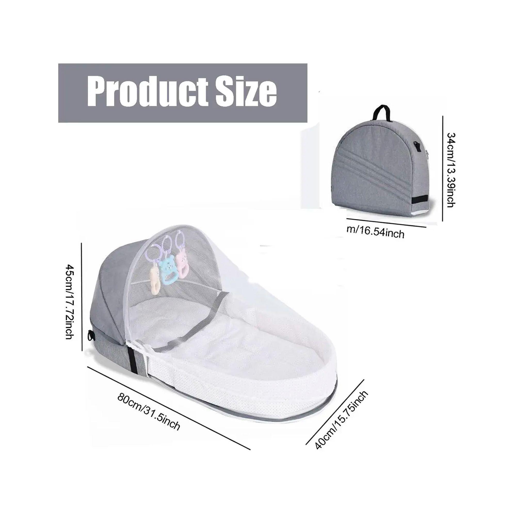 Cama Mois s Para Beb Port til Plegable Con Mosquitera-4
