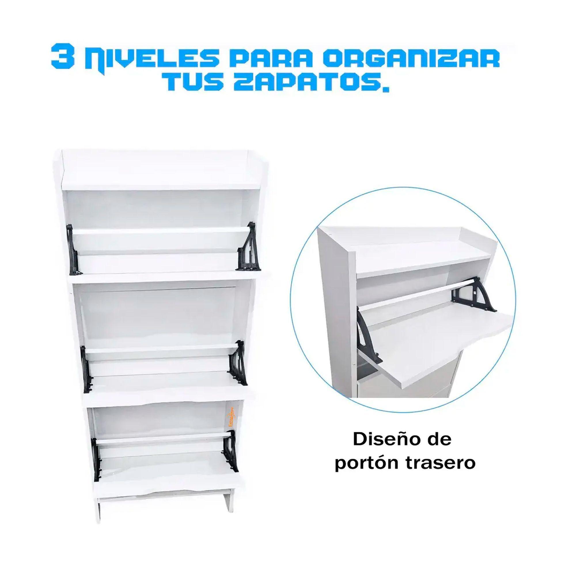 Organizador Mueble Zapatero Cajonera Para Zapatos 3 Niveles-3