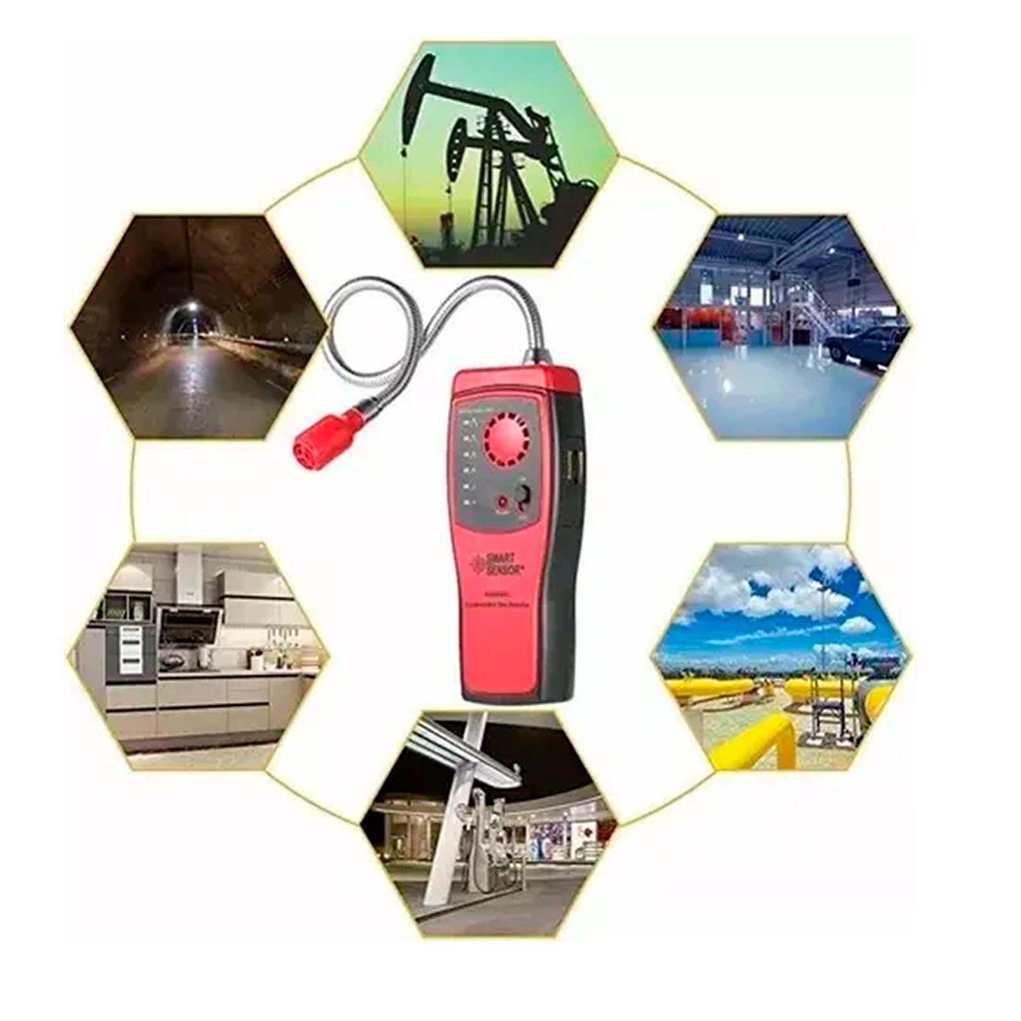 Detector De Fuga De Gas Smart Sensor As8800l-2