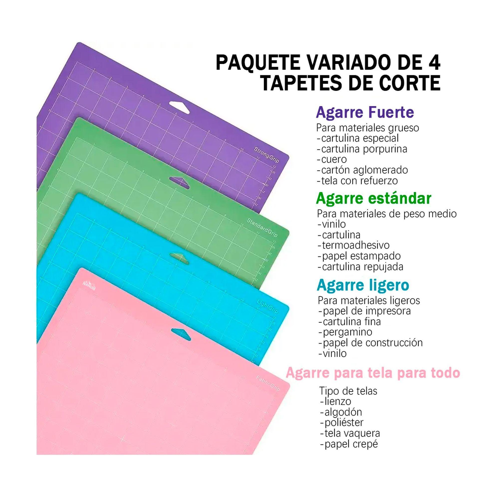 Kit De 4 Tapetes De Corte 30x30 Compatibles Con Cricut cameo-2