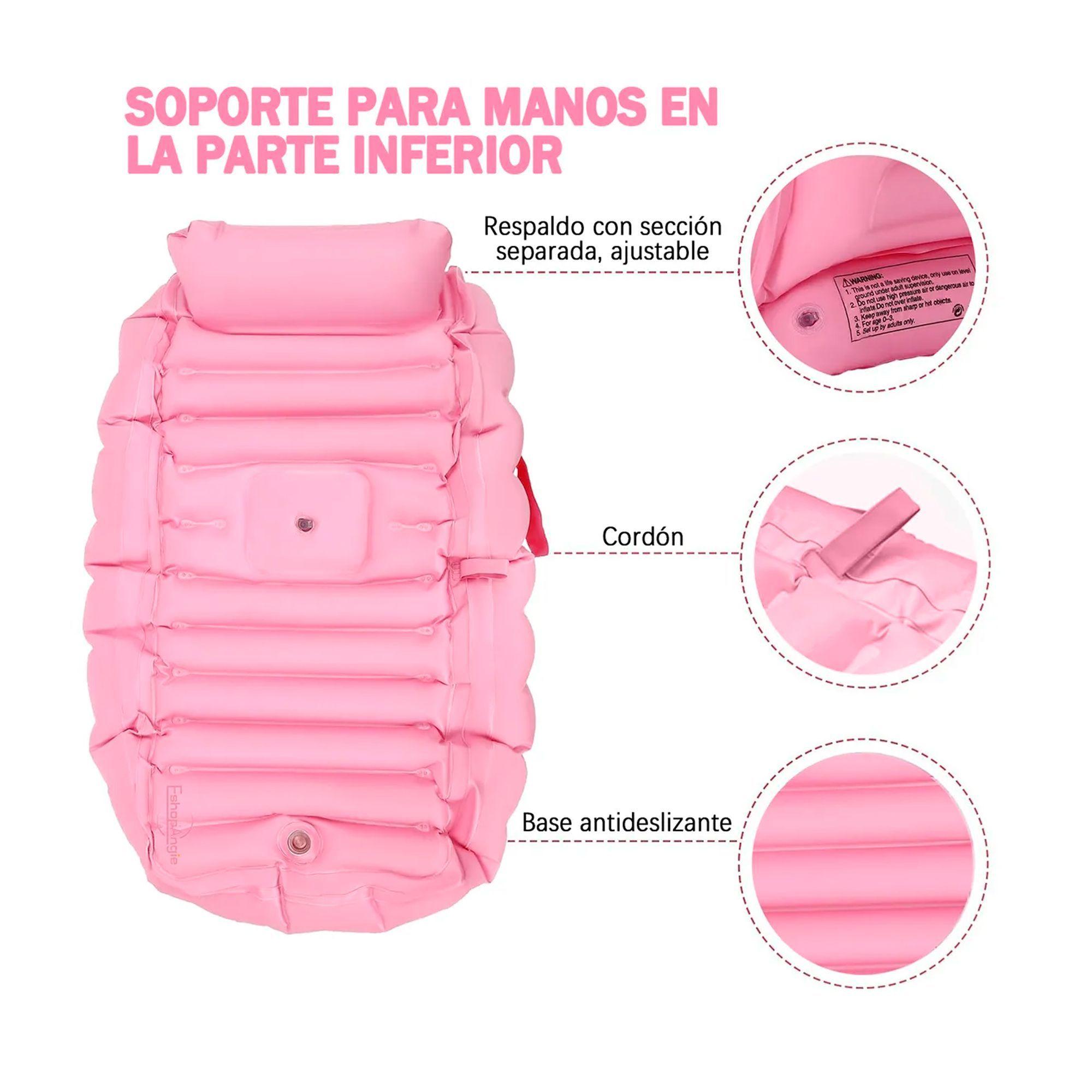 Bañera Tina Inflable Bebés Portátil Plegable Antideslizante -3