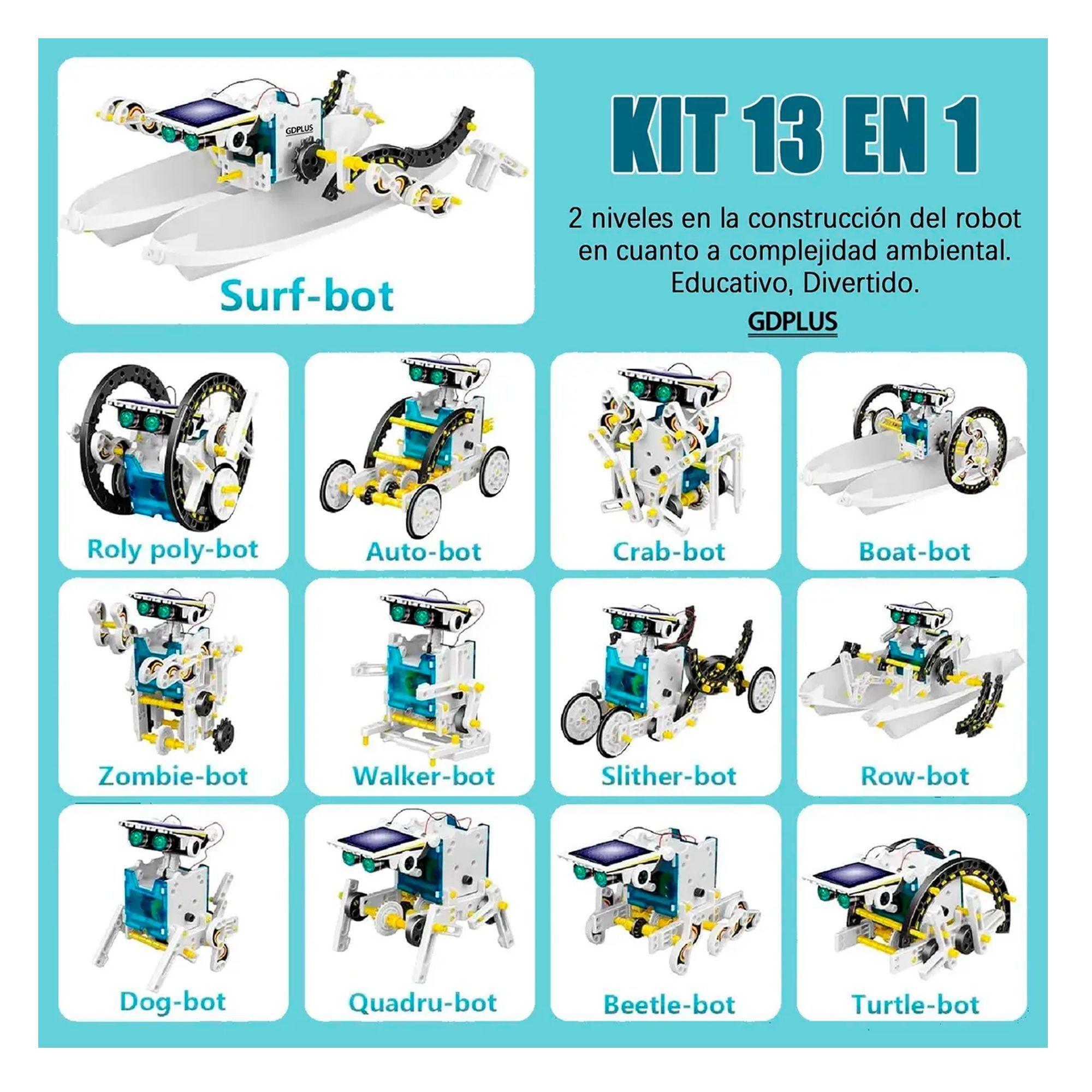 Robot Solar 13 En 1 Educativo Stem Robotica Didactico Niños-4