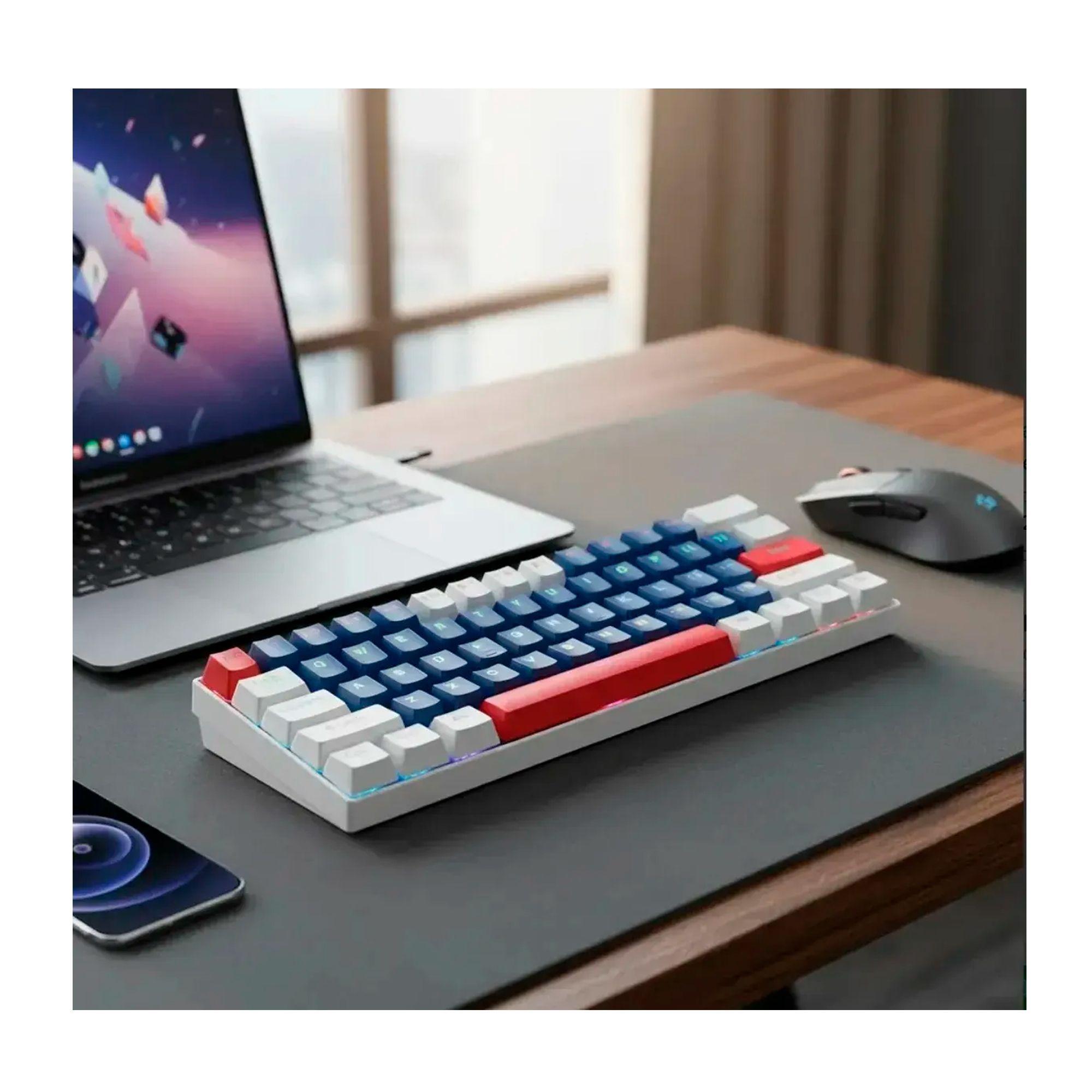 Teclado Mecanico Gamer 60 Rgb Espa ol Hot swap T60 Usb c-7