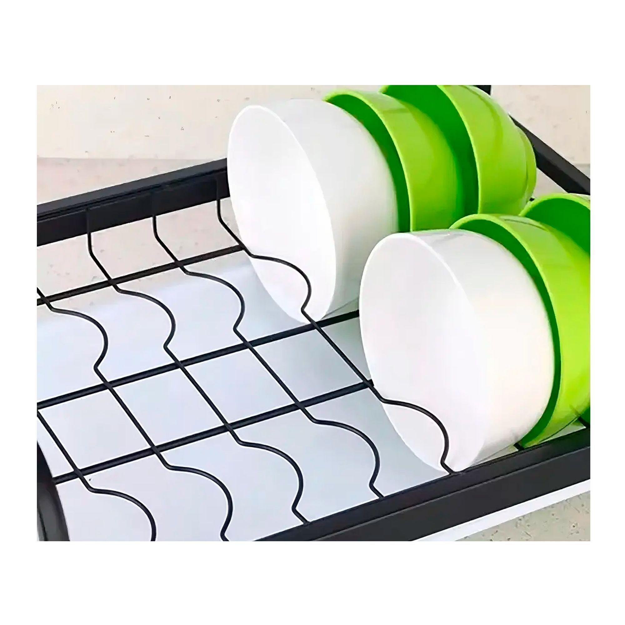 Secador Escurridor De Loza Platos 3 Niveles Negro-2