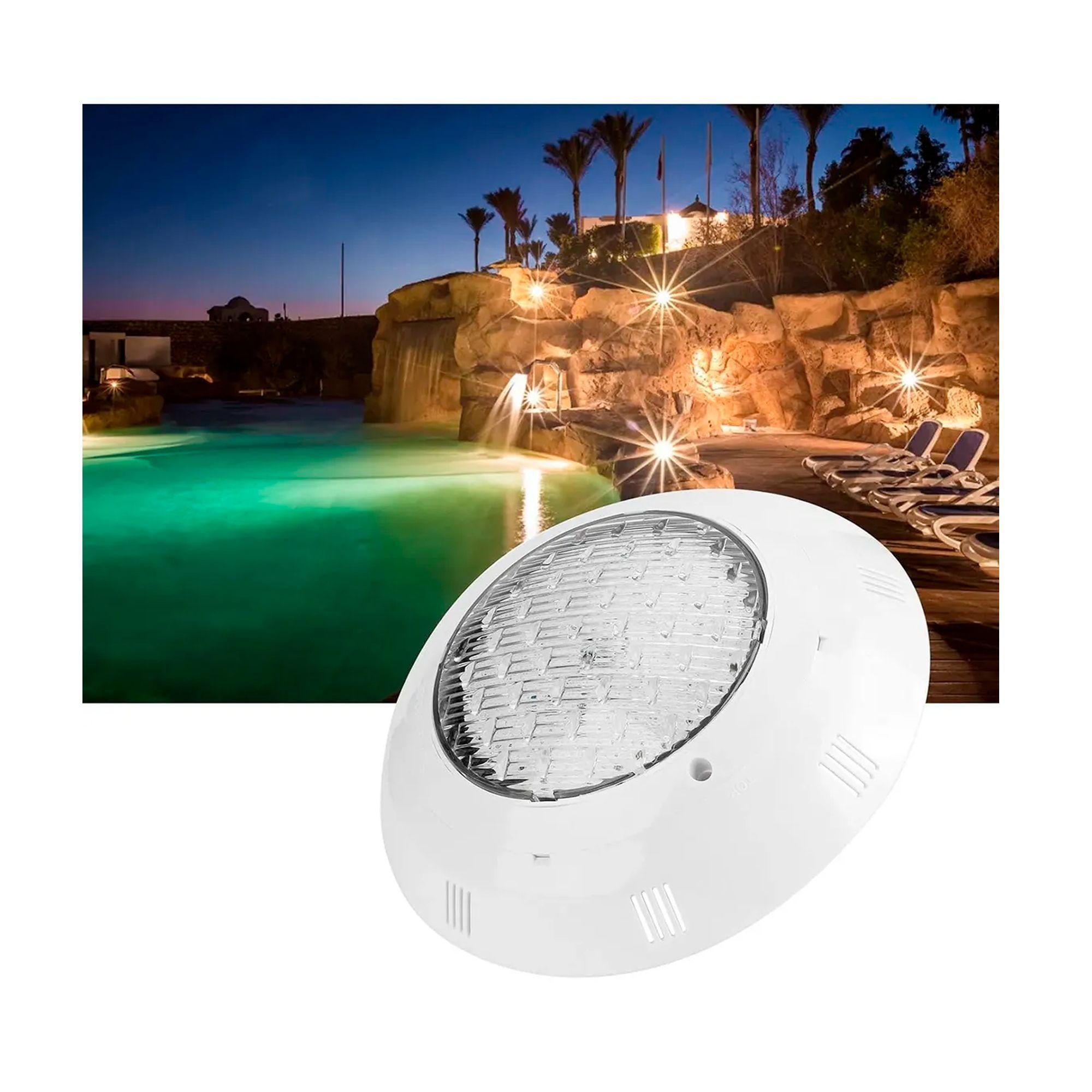Foco Led Piscina Subacuatico 18w Luz Calida Sobreponer-6
