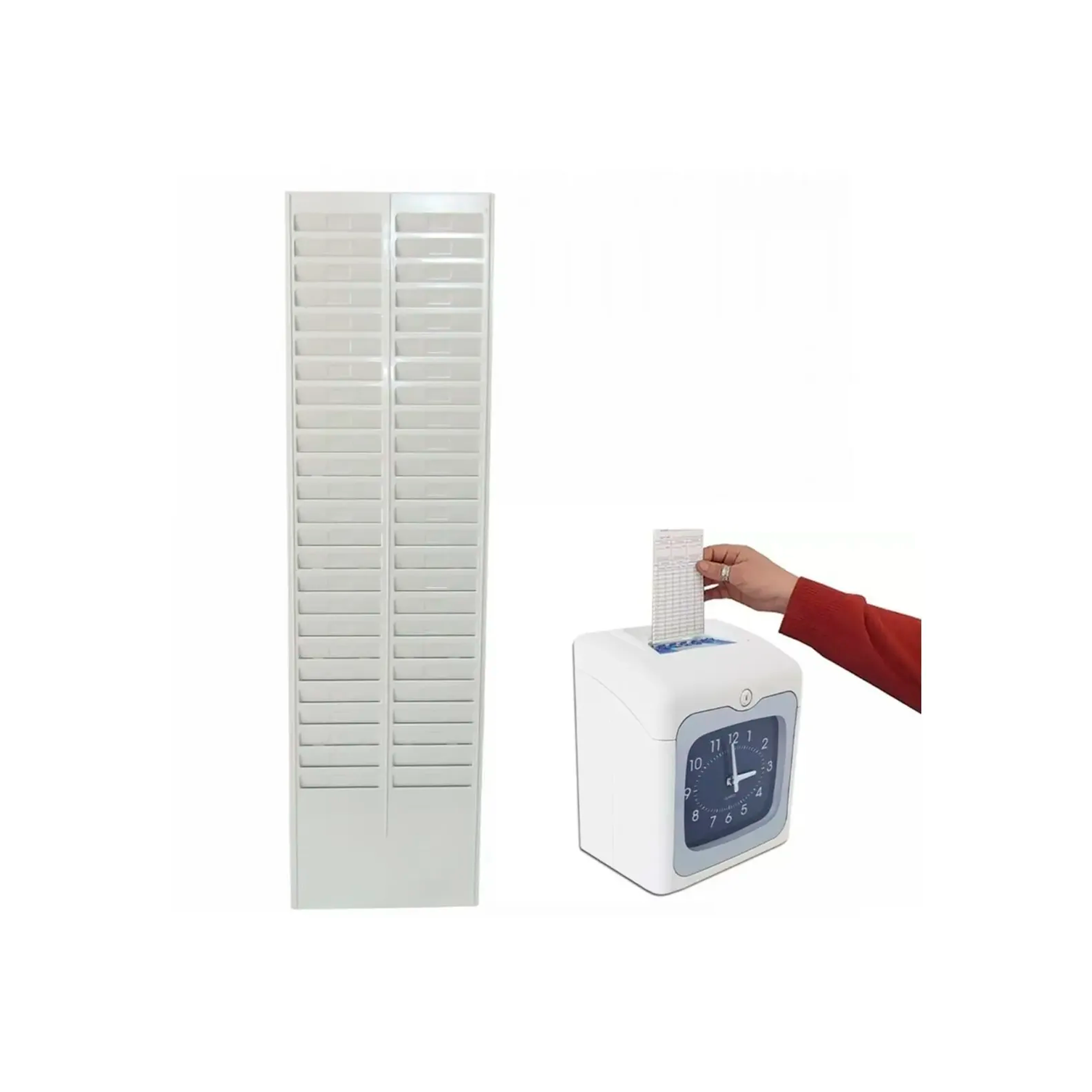 Tarjetero Pl stico Para Reloj Control Asistencia 50 Personas-0