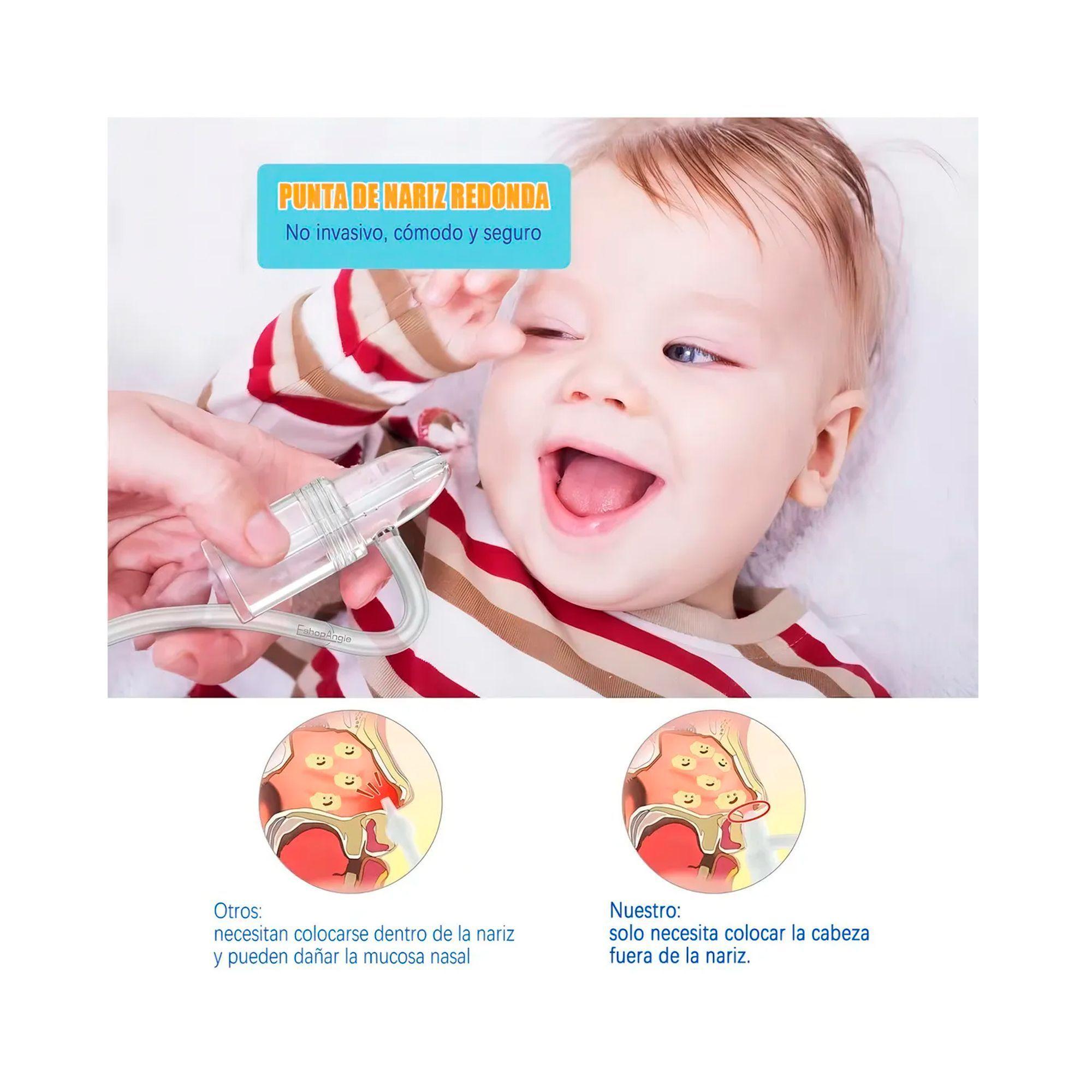 Aspirador Nasal Para Bebes Niños Saca Mocos Con Deposito-5