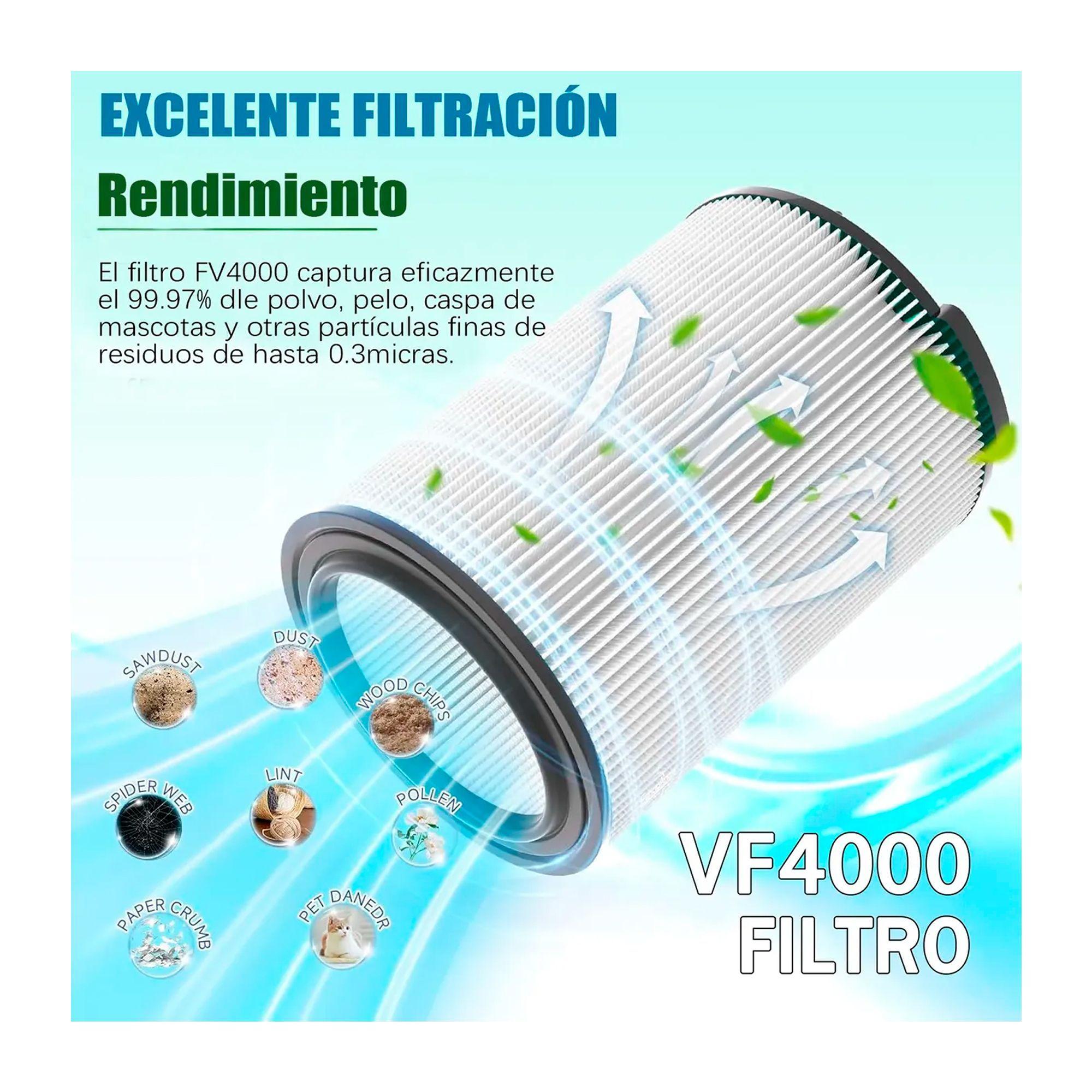 Filtro Para Aspiradora Seco Humedo Repuesto Universal Vf4000-3