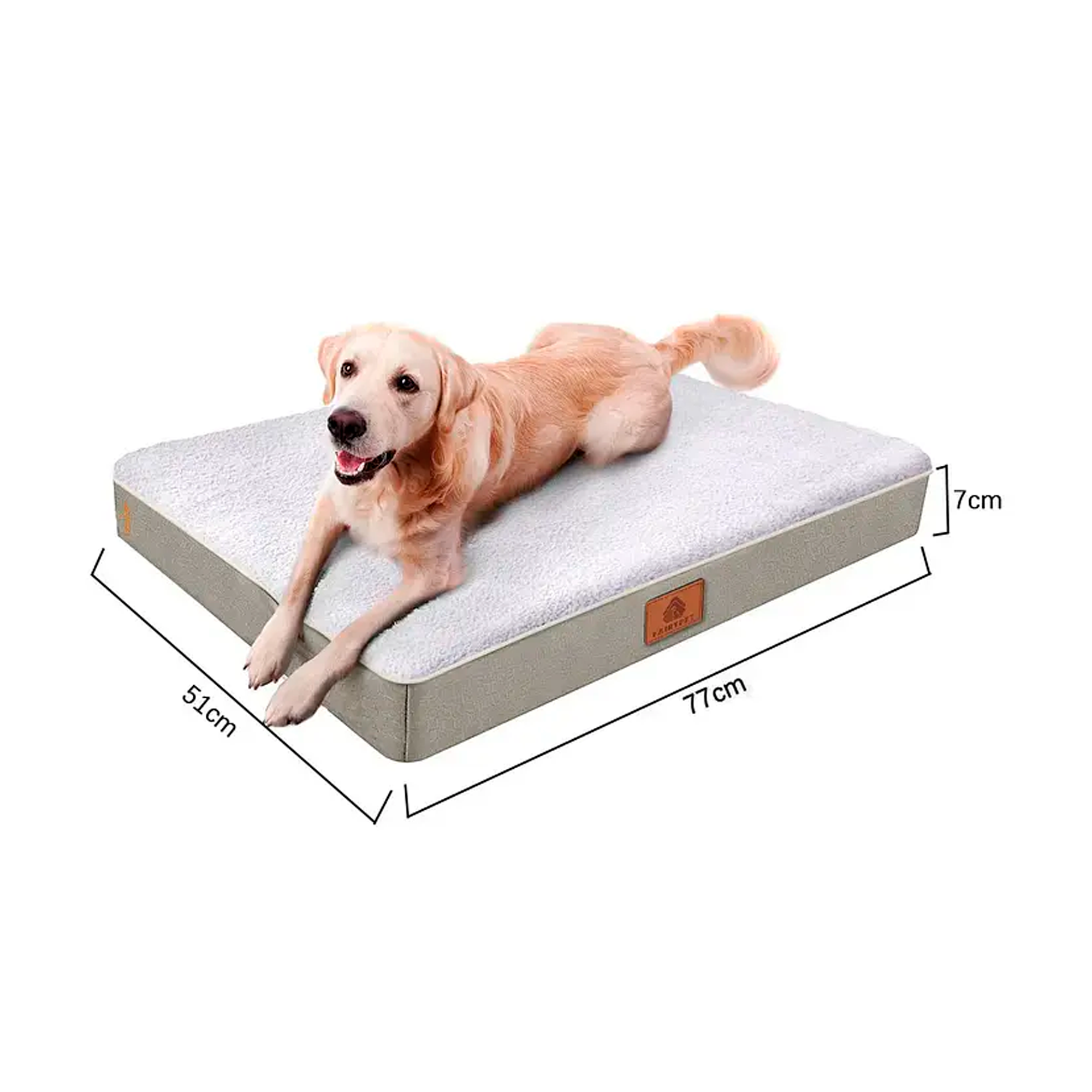 Cama Colch n Ortop dica Para Mascotas Perros 77x51cm Lavable-4
