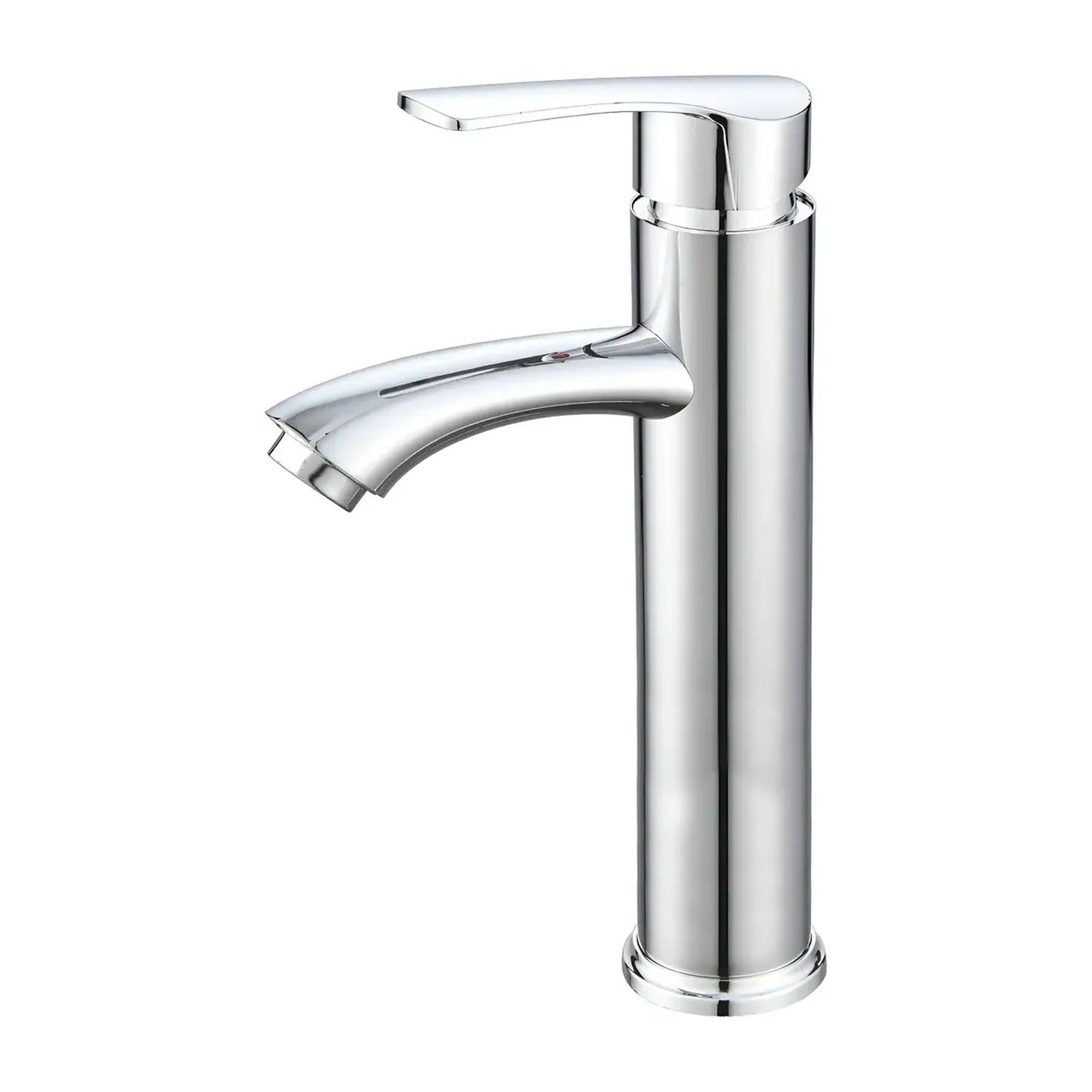Llave Monomando Alto Lavatorio Bano Inoxidable Lavamano-0