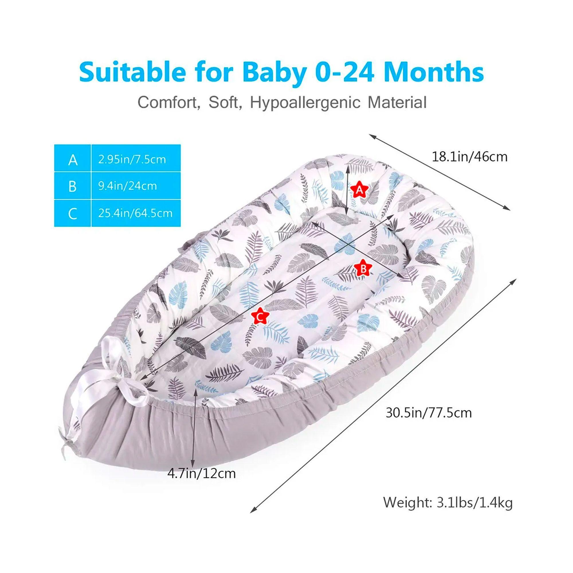 Cama Cojín Nido Colecho De Algodón Para Bebe-3