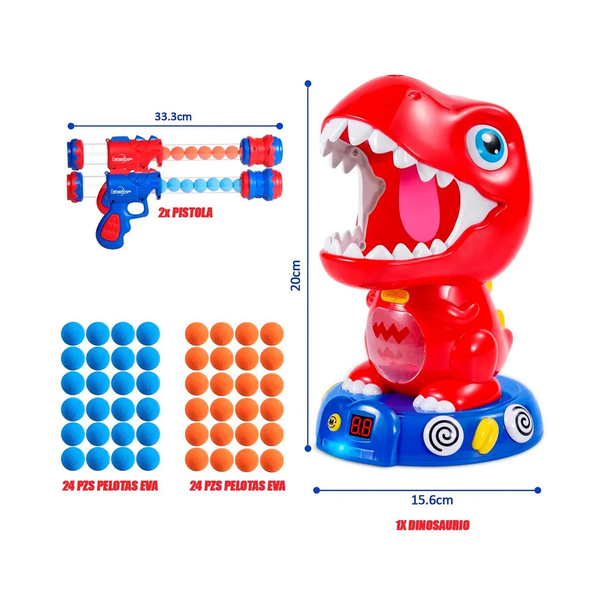 Juguete De Tiro De Dinosaurio Pistolas Lanza Pelotas-5