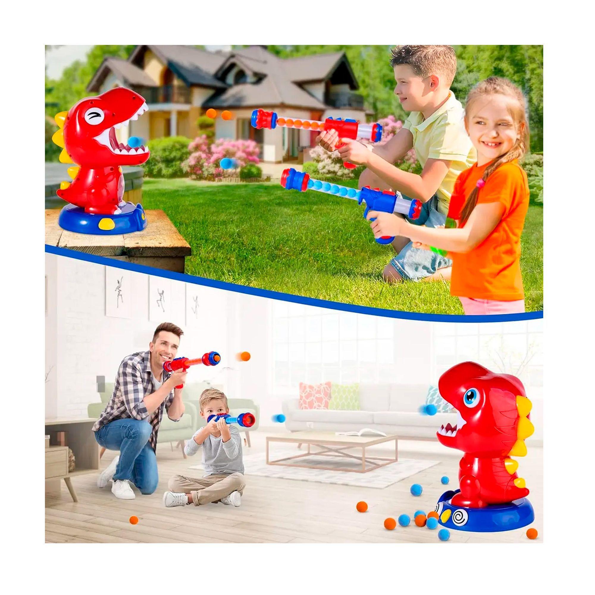 Juguete De Tiro De Dinosaurio Pistolas Lanza Pelotas-6