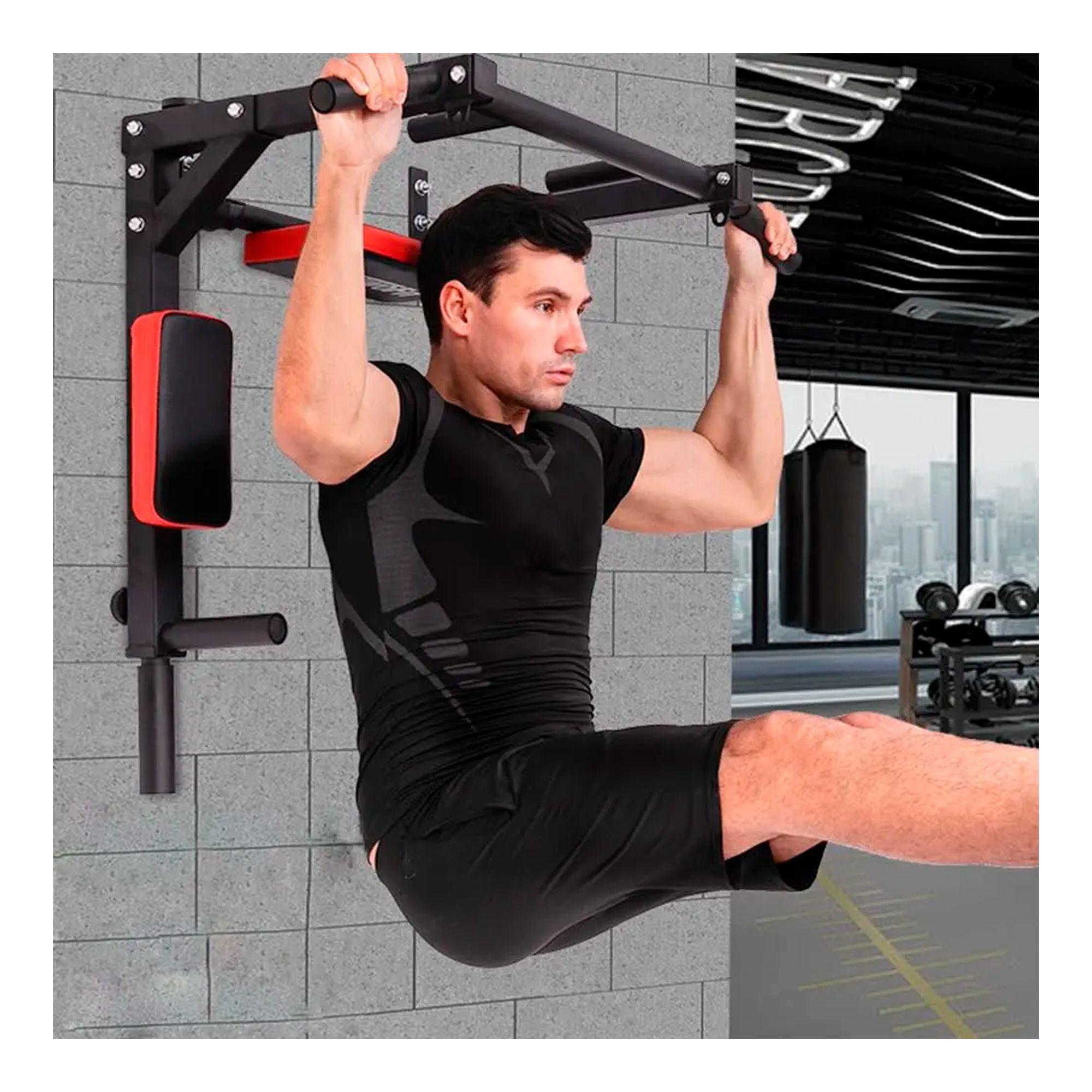 Barra Dominadas Ejercicios Multifuncional Pared Gym 8 En 1-6