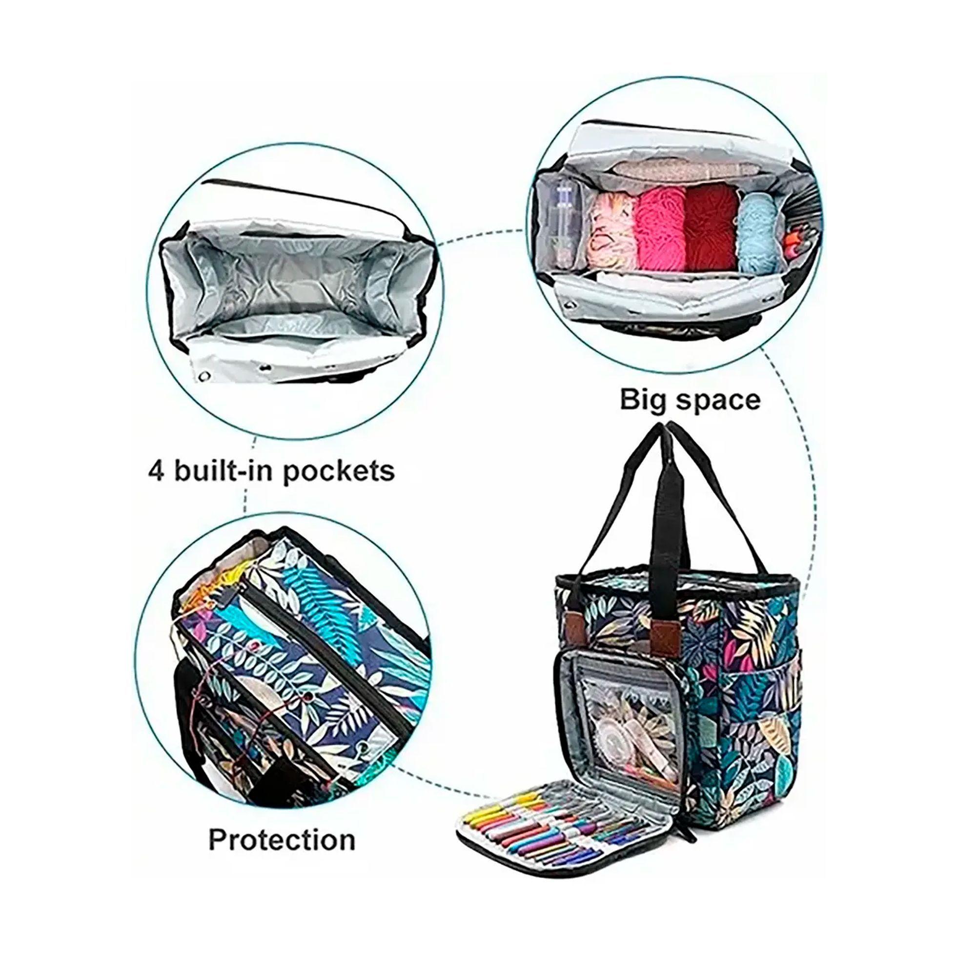 Bolso Organizador De Hilos lana crochet Tejidos-2