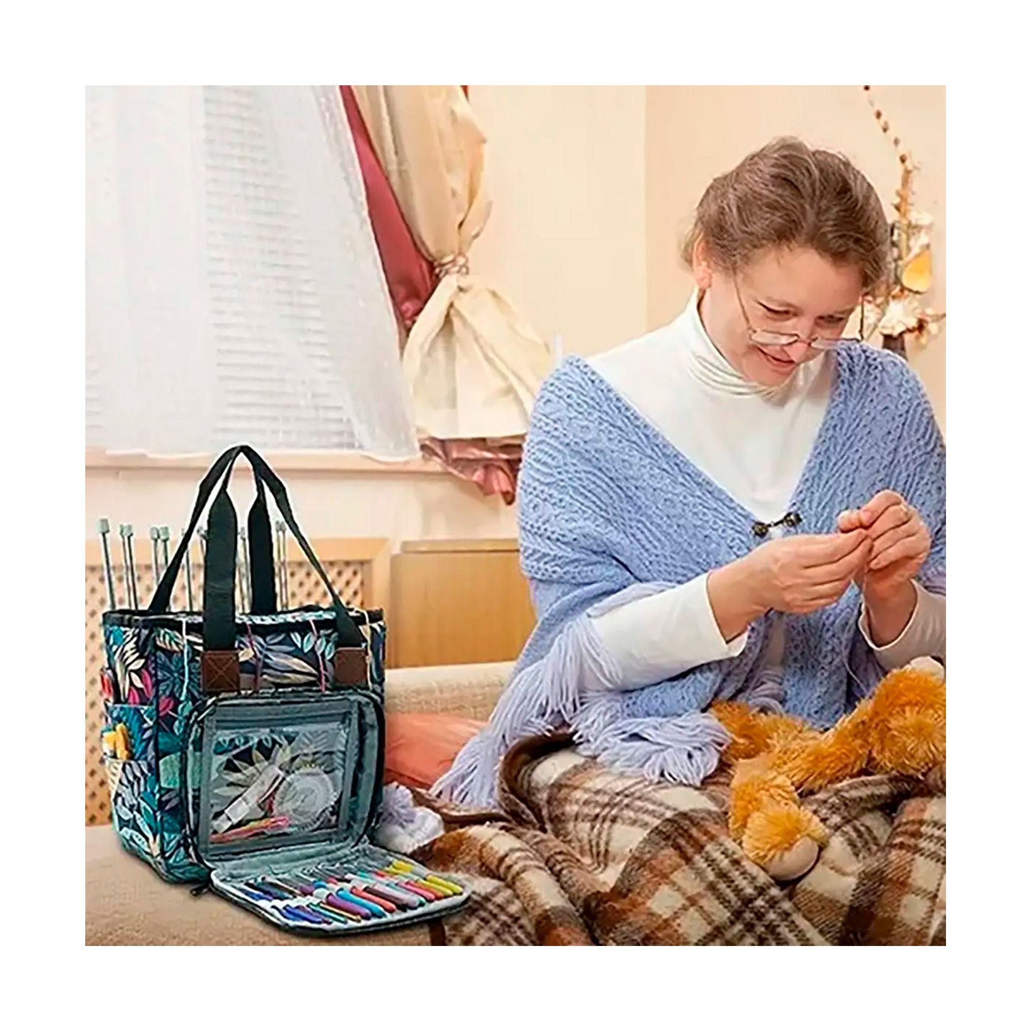 Bolso Organizador De Hilos lana crochet Tejidos-4