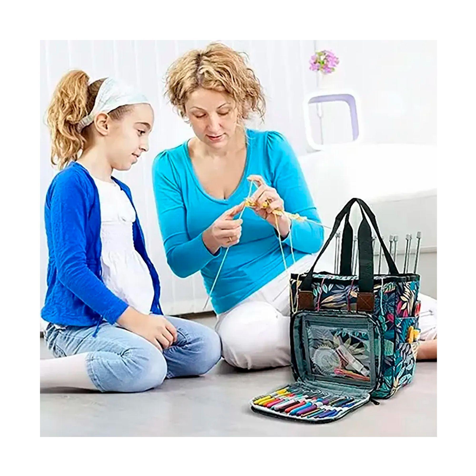 Bolso Organizador De Hilos lana crochet Tejidos-6