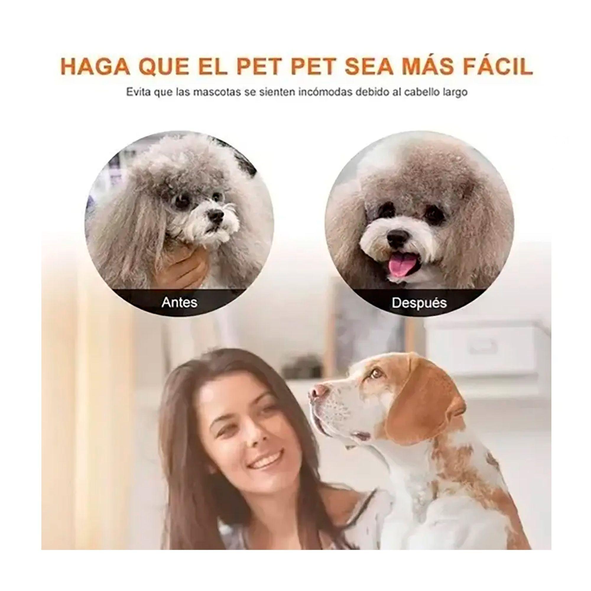Maquina Corta Pelo Perros Cortadora Usb Accesorios Gatos Beige-3