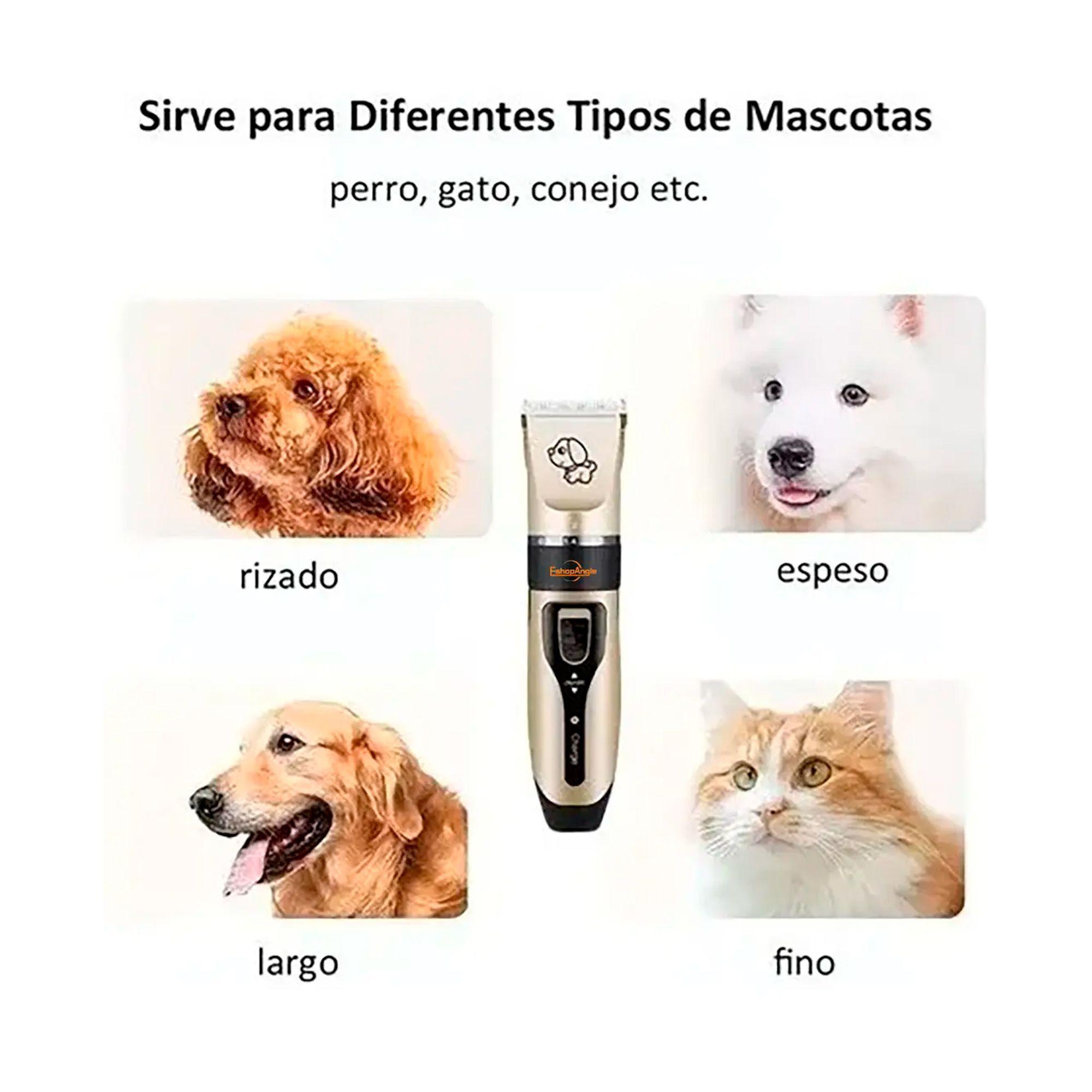 Maquina Corta Pelo Perros Cortadora Usb Accesorios Gatos Beige-4