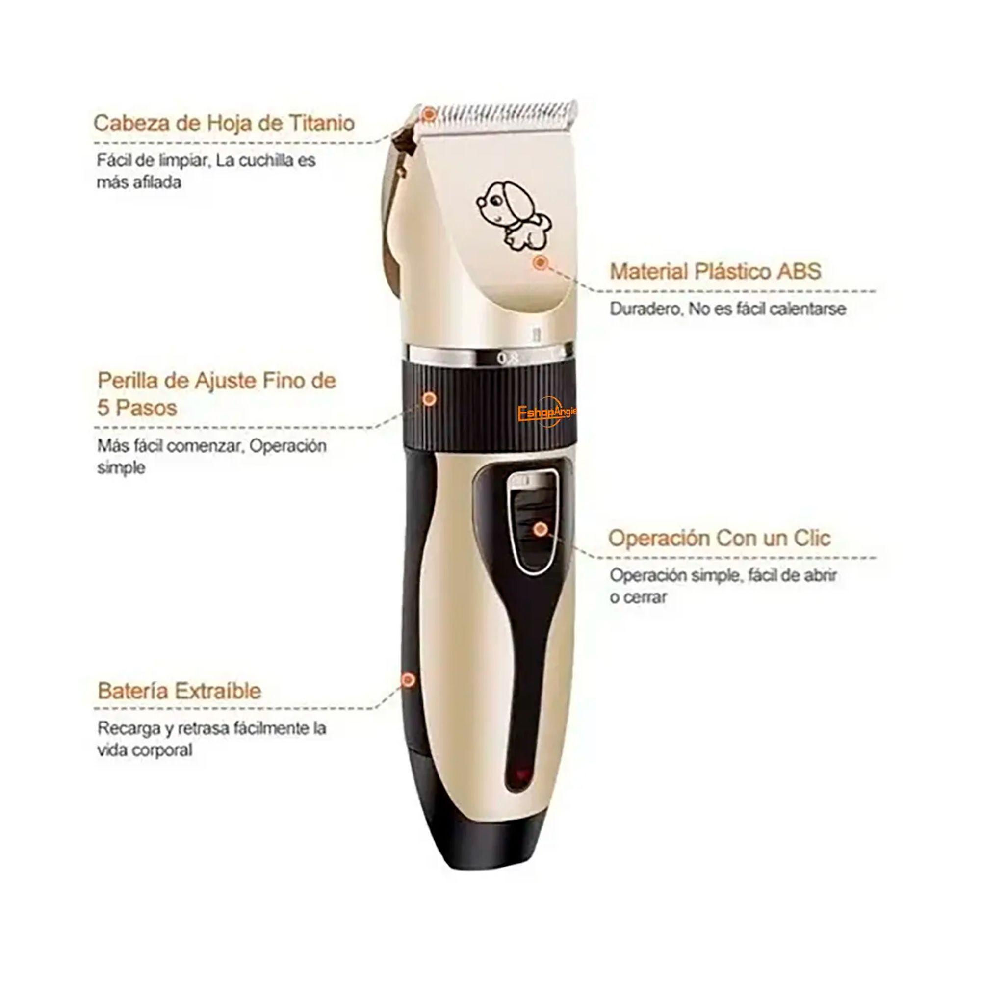 Maquina Corta Pelo Perros Cortadora Usb Accesorios Gatos Beige-5