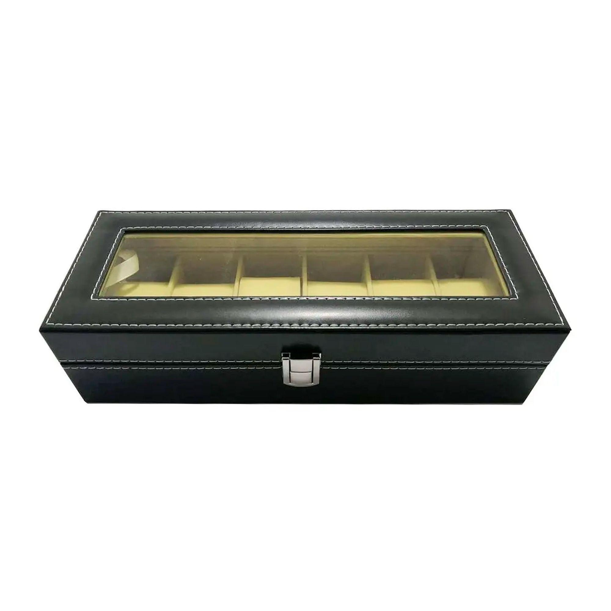 Caja De Relojes Organizador Para 6 Unidades, Regalo Hombre-2