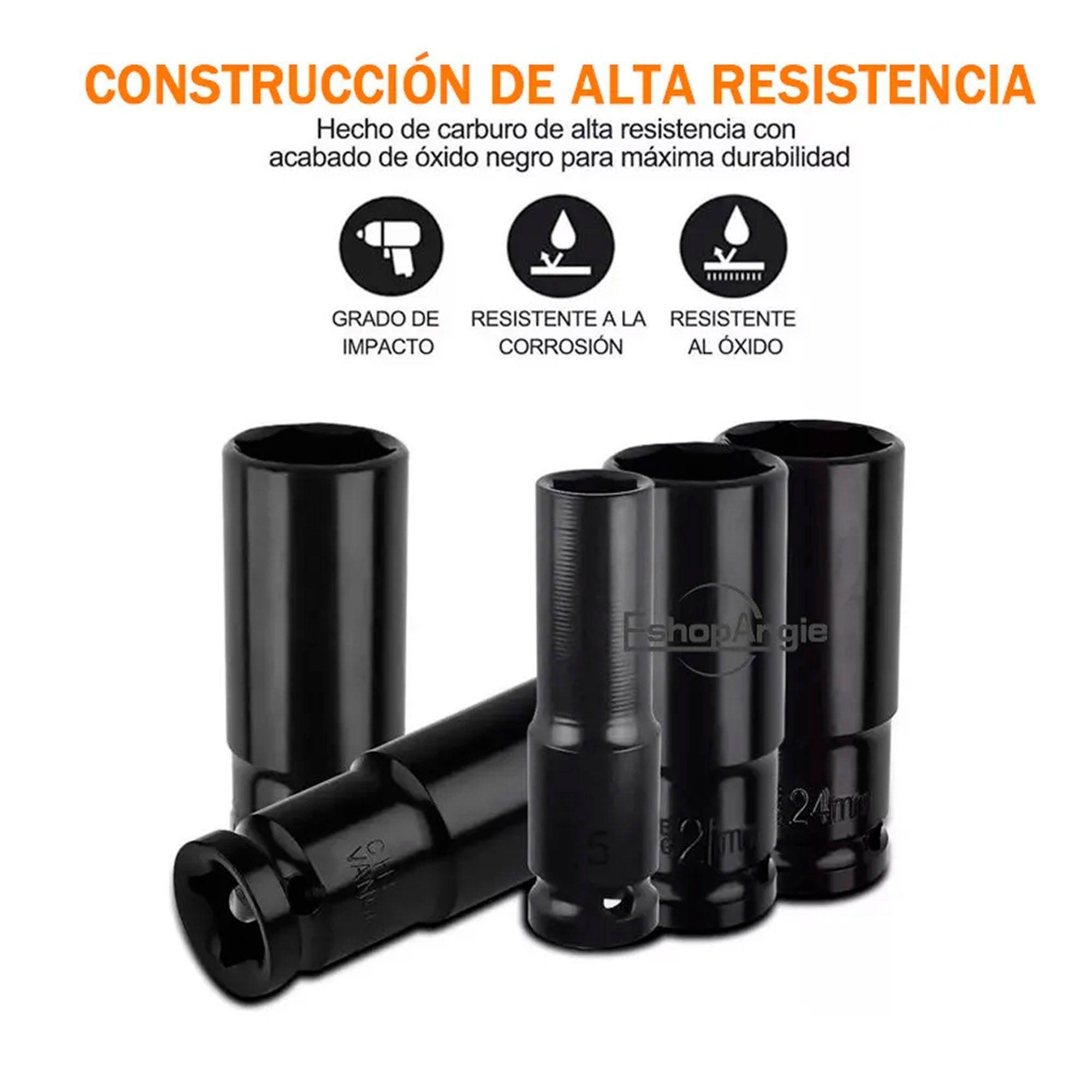 Juego Dados Largos De Impacto 8 - 32mm 20 Piezas-2