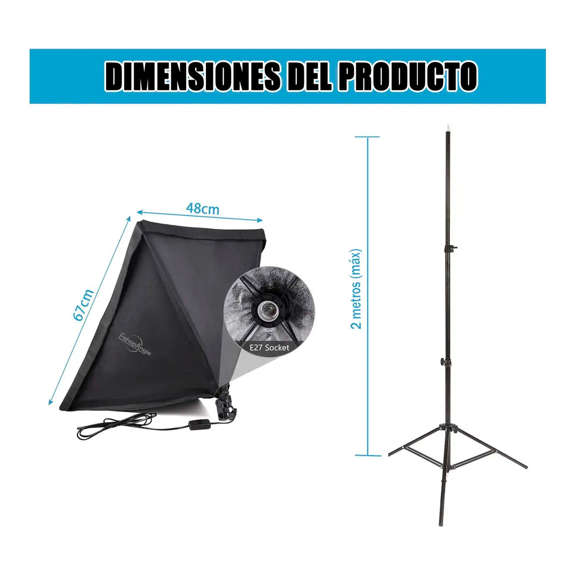 Kit De Iluminaci n Softbox Estudio De Fotograf a Ampolleta-6
