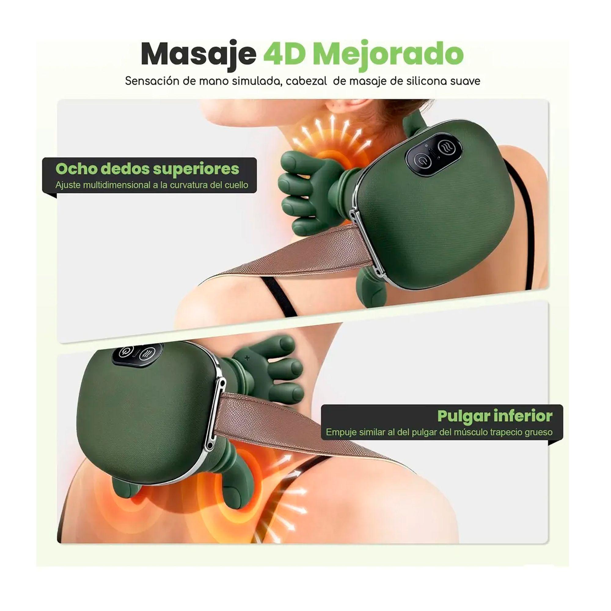 Masajeador De Cuello Y Hombros Con Calor Recargable-2