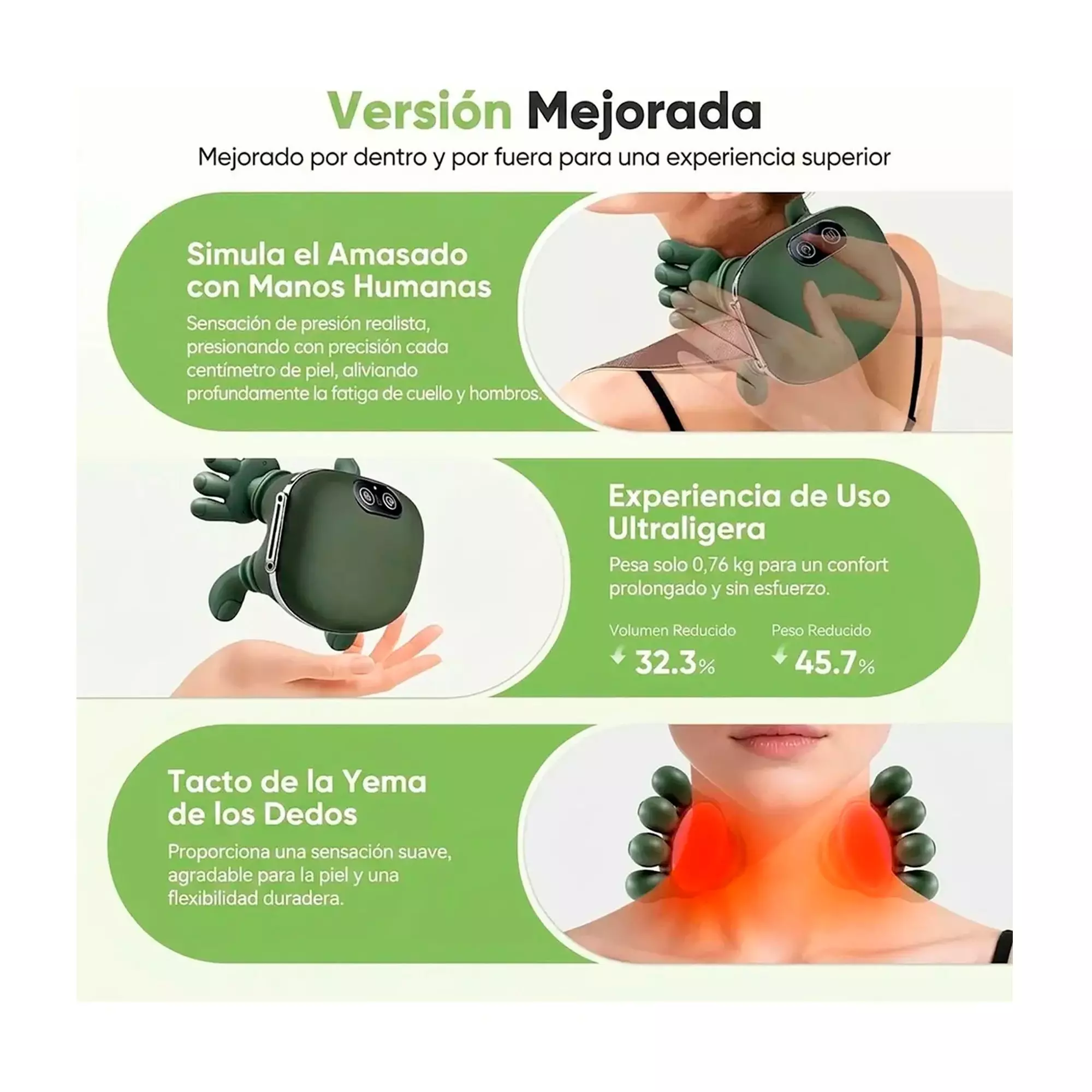 Masajeador De Cuello Y Hombros Con Calor Recargable-4