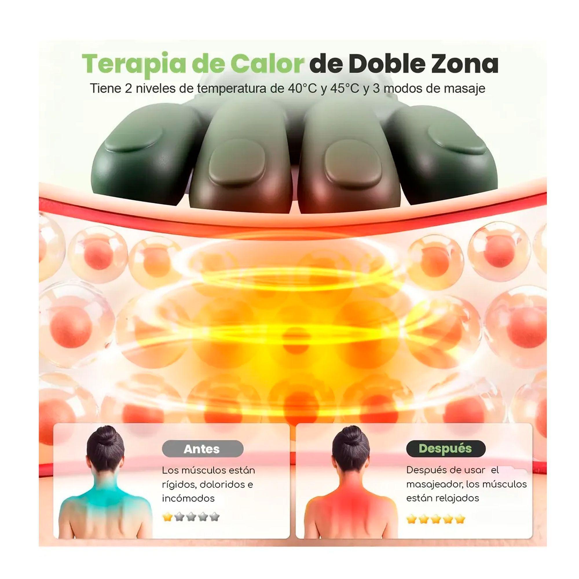 Masajeador De Cuello Y Hombros Con Calor Recargable-5