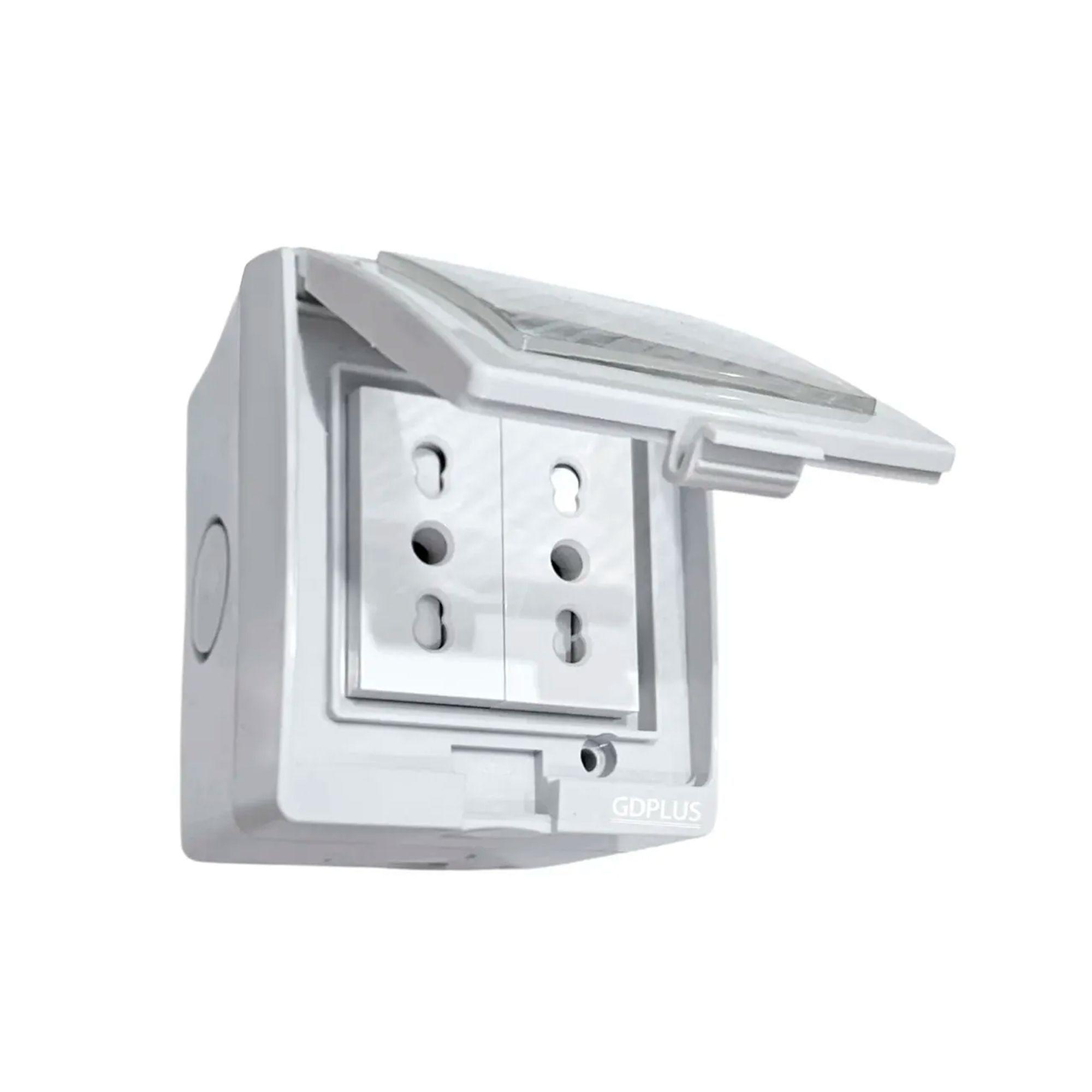 Tomacorriente Doble Hydrobox Exterior Ip55 10/20a 250v-2