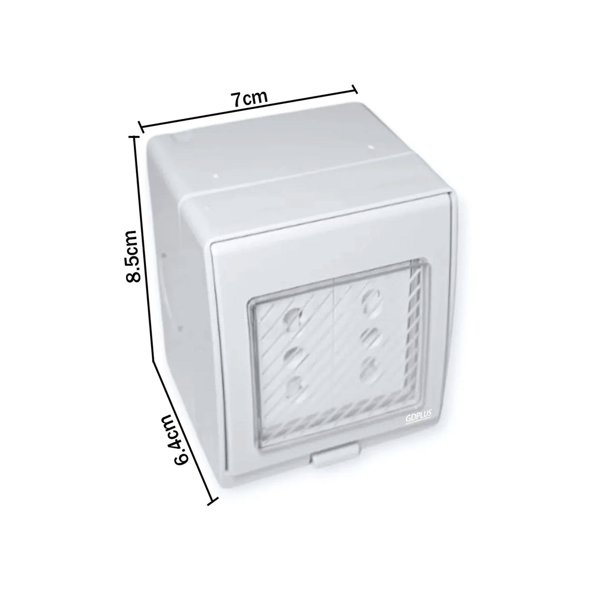 Tomacorriente Doble Hydrobox Exterior Ip55 10/20a 250v-4