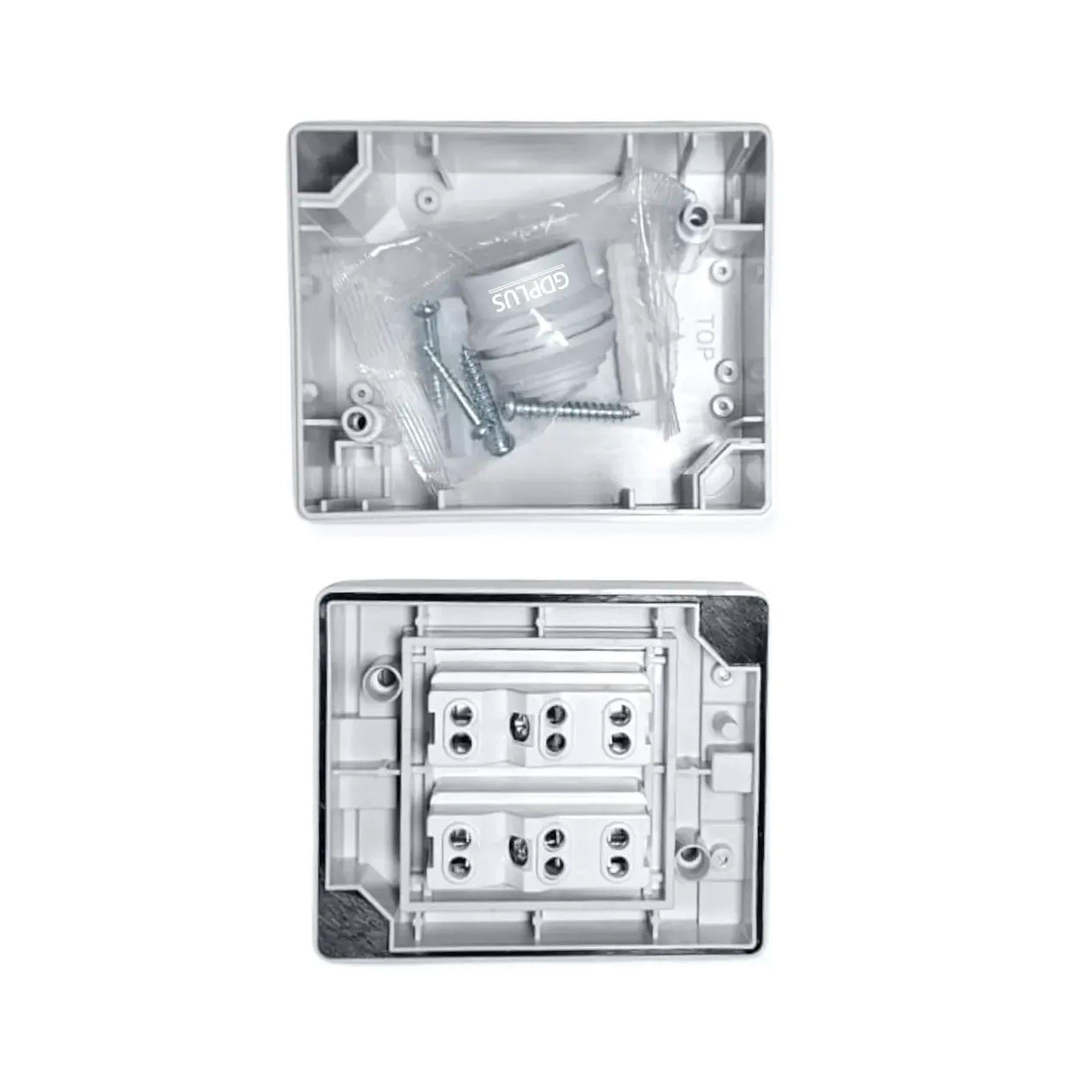Tomacorriente Doble Hydrobox Exterior Ip55 10/20a 250v-5