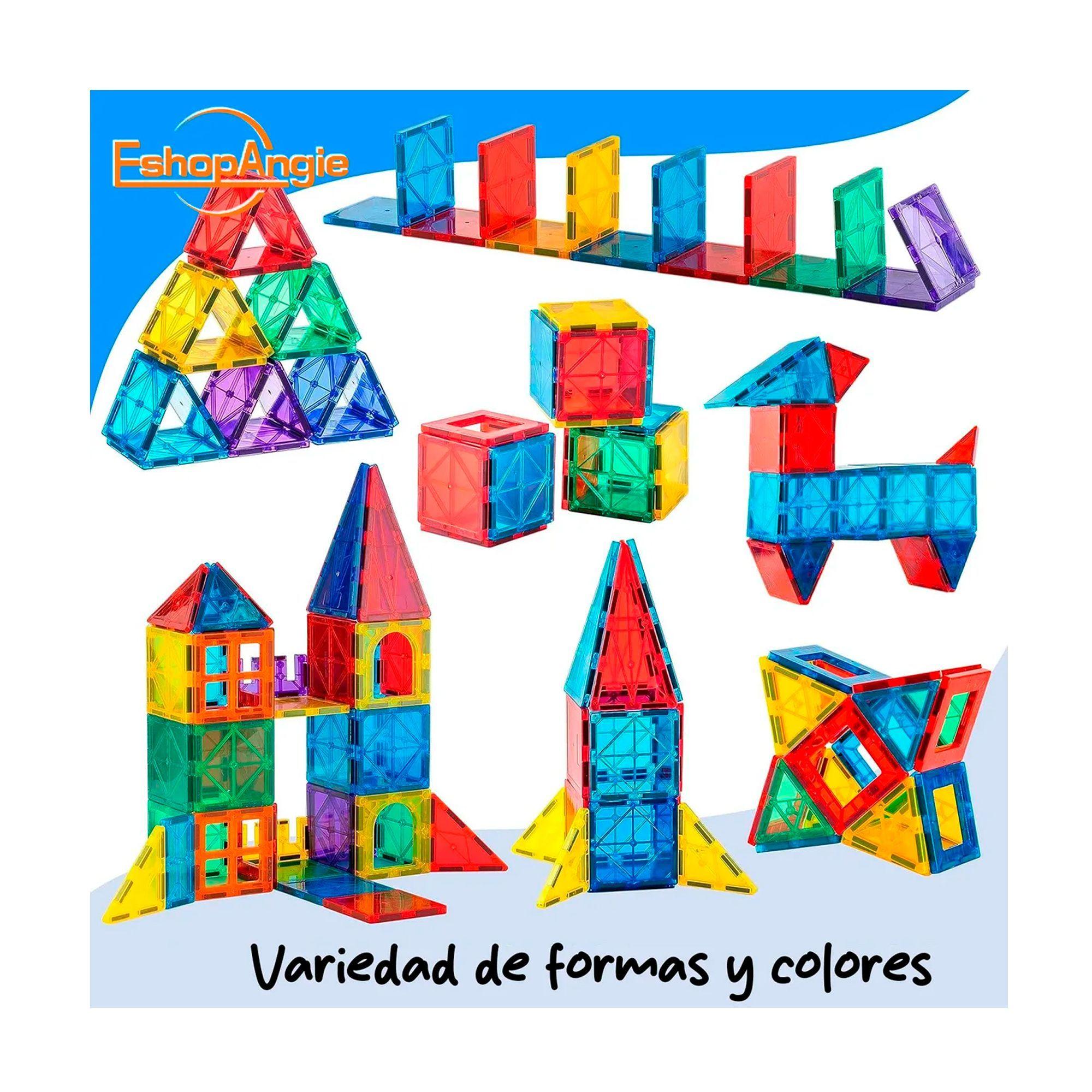 Juego De Bloques De Construcción Magnéticos 3d 88 Piezas-4