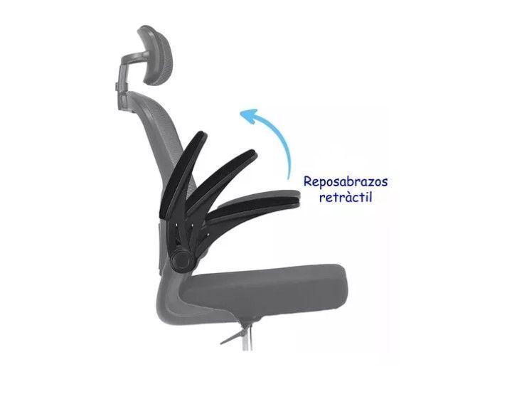 Silla De Oficina Ergonómica Cómoda Con Ruedas-2