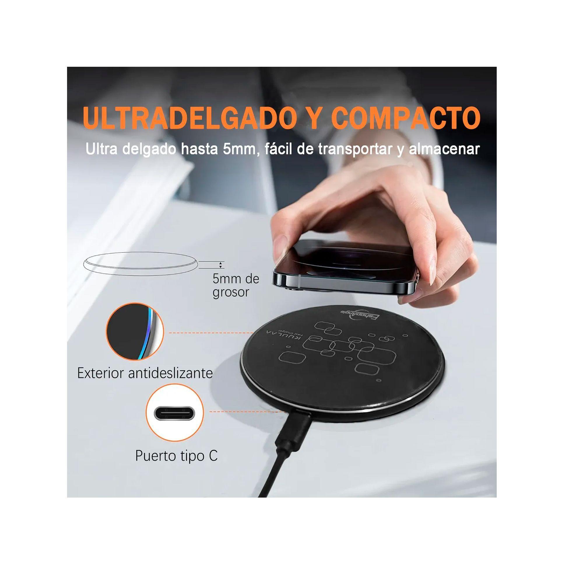 Cargador Inalambrico Carga Rapida Kuulaa 15w Qi Universal-2