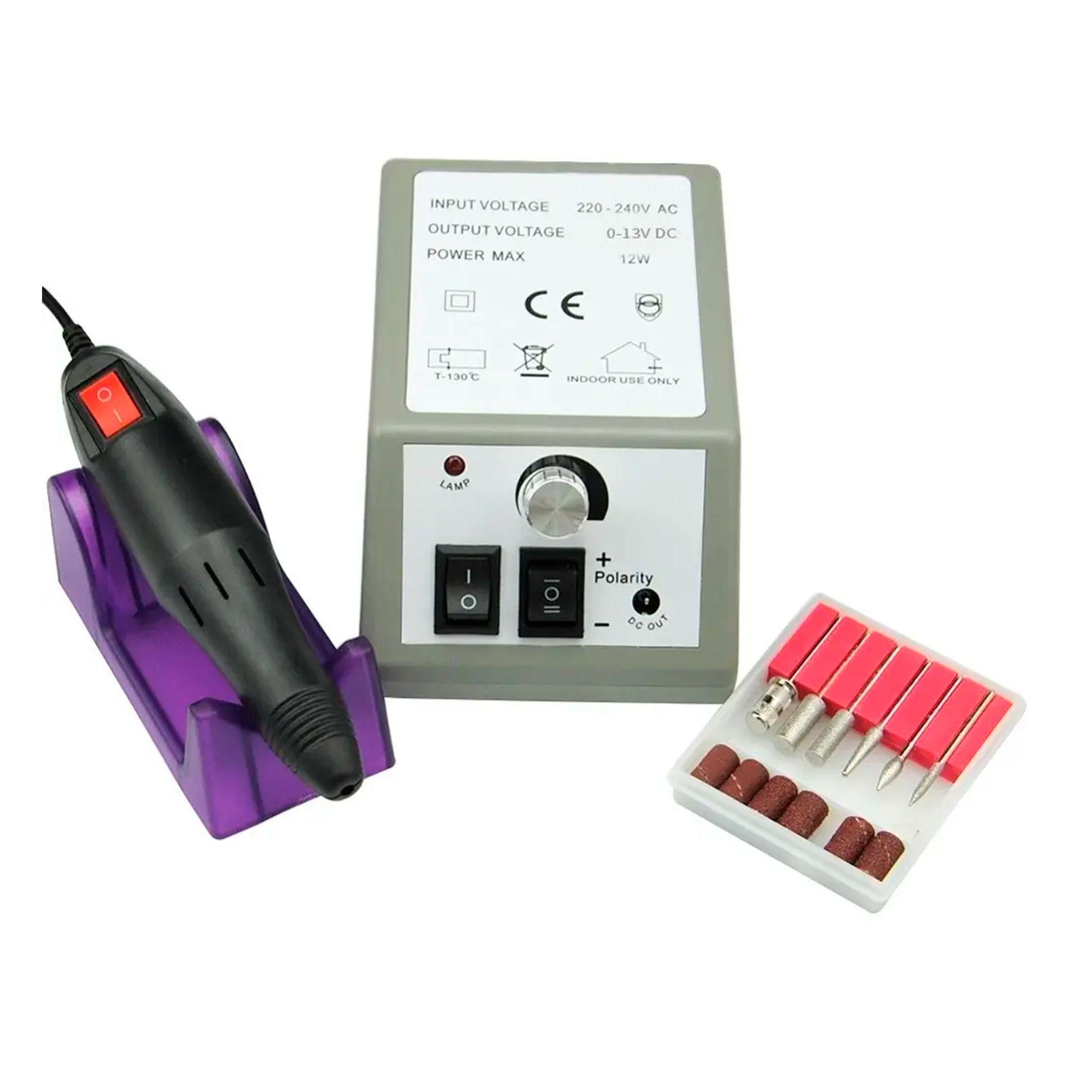 Set Torno Profesional Para Uñas Acrílicas Manicure Pedicure-0