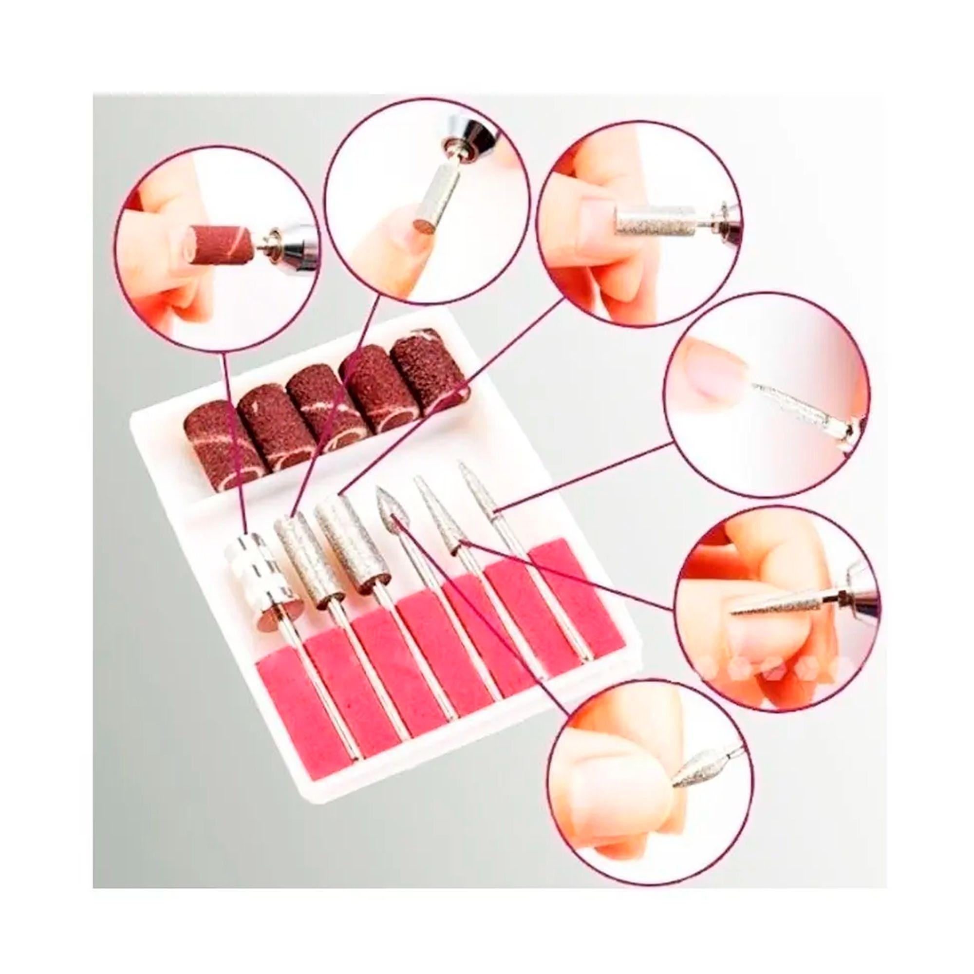 Set Torno Profesional Para Uñas Acrílicas Manicure Pedicure-5
