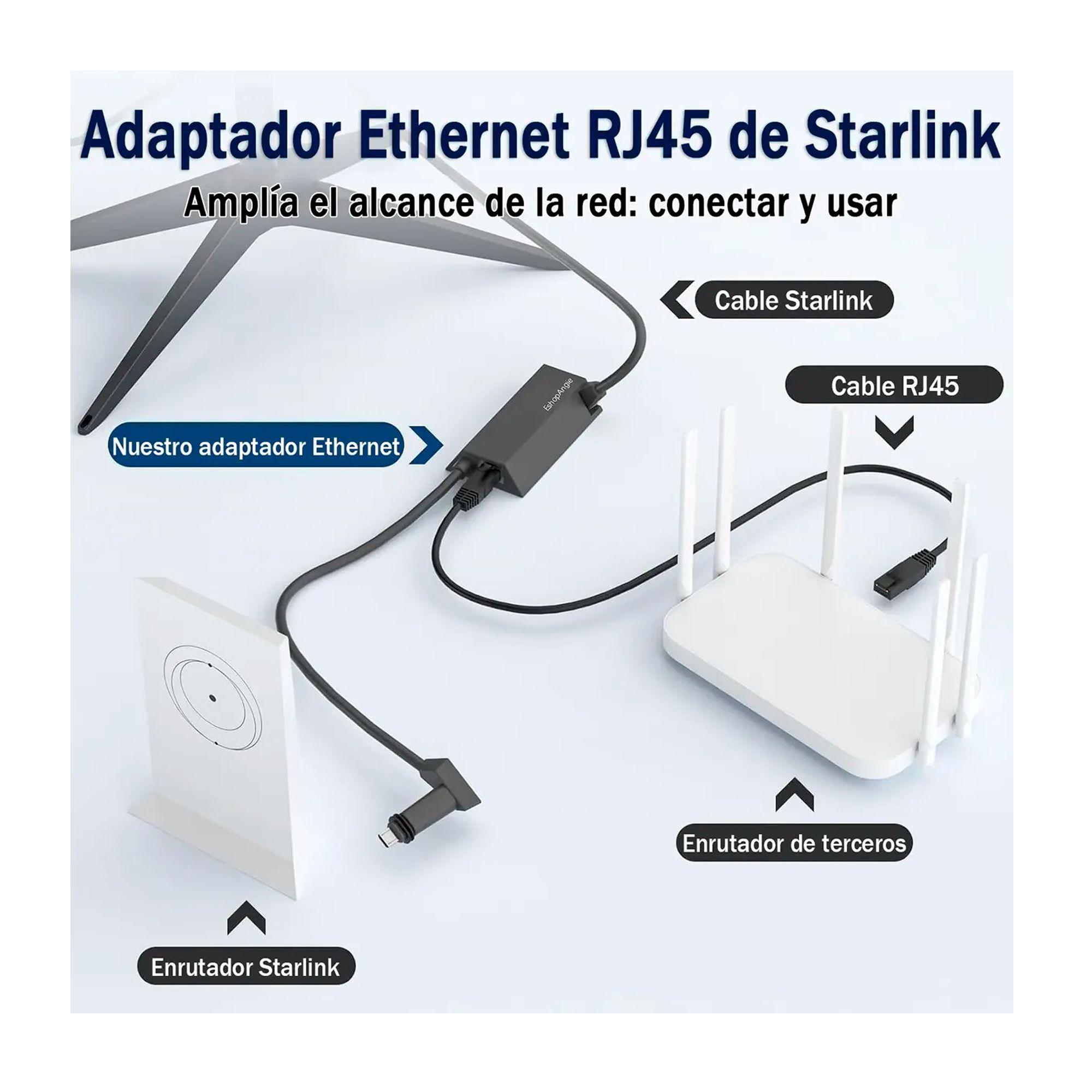 Adaptador Cable Ethernet Rj45 A Tipo C Starlink Gen2 v2-2