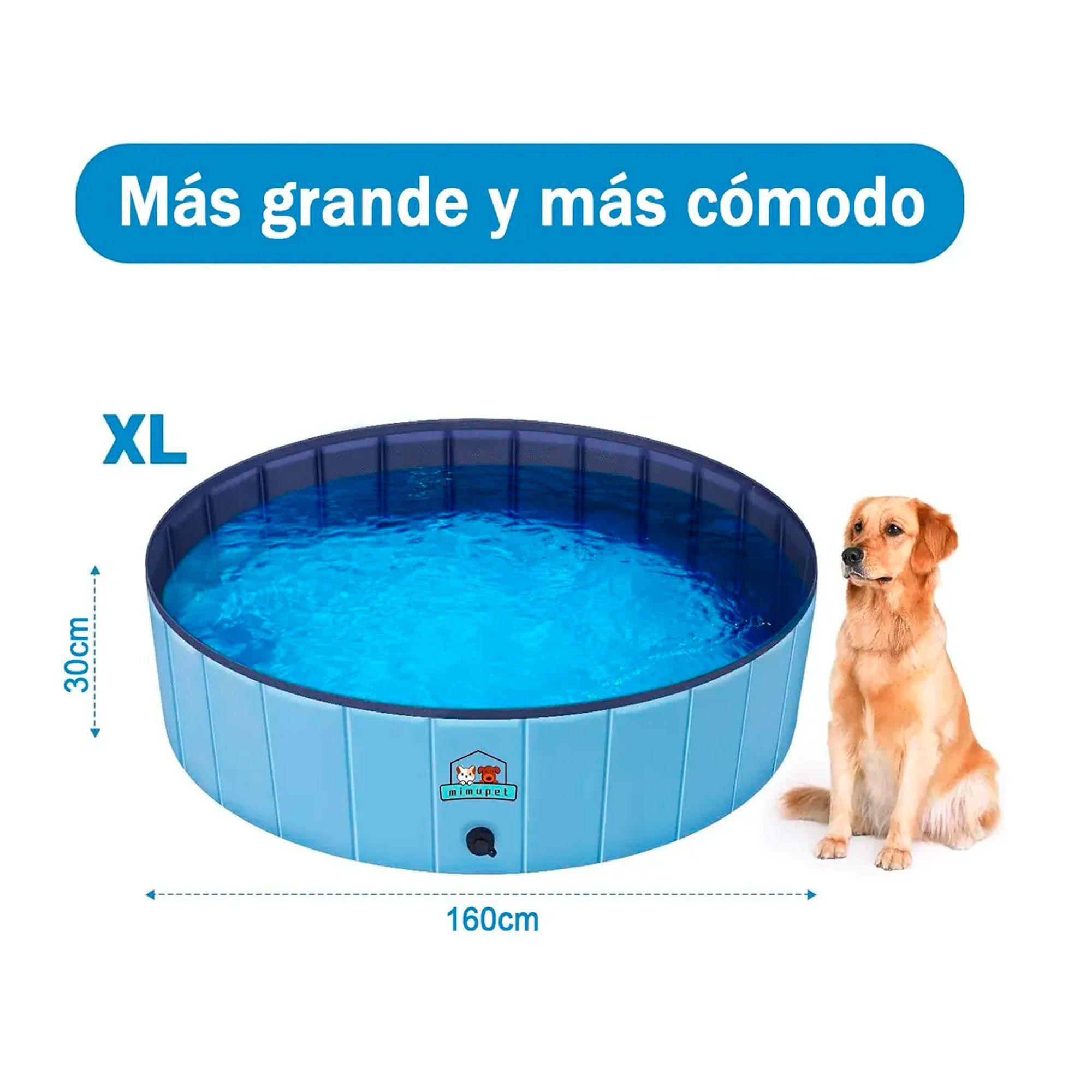 Piscina Plegable Para Mascotas Niños Pvc Resistente 120x30cm-2