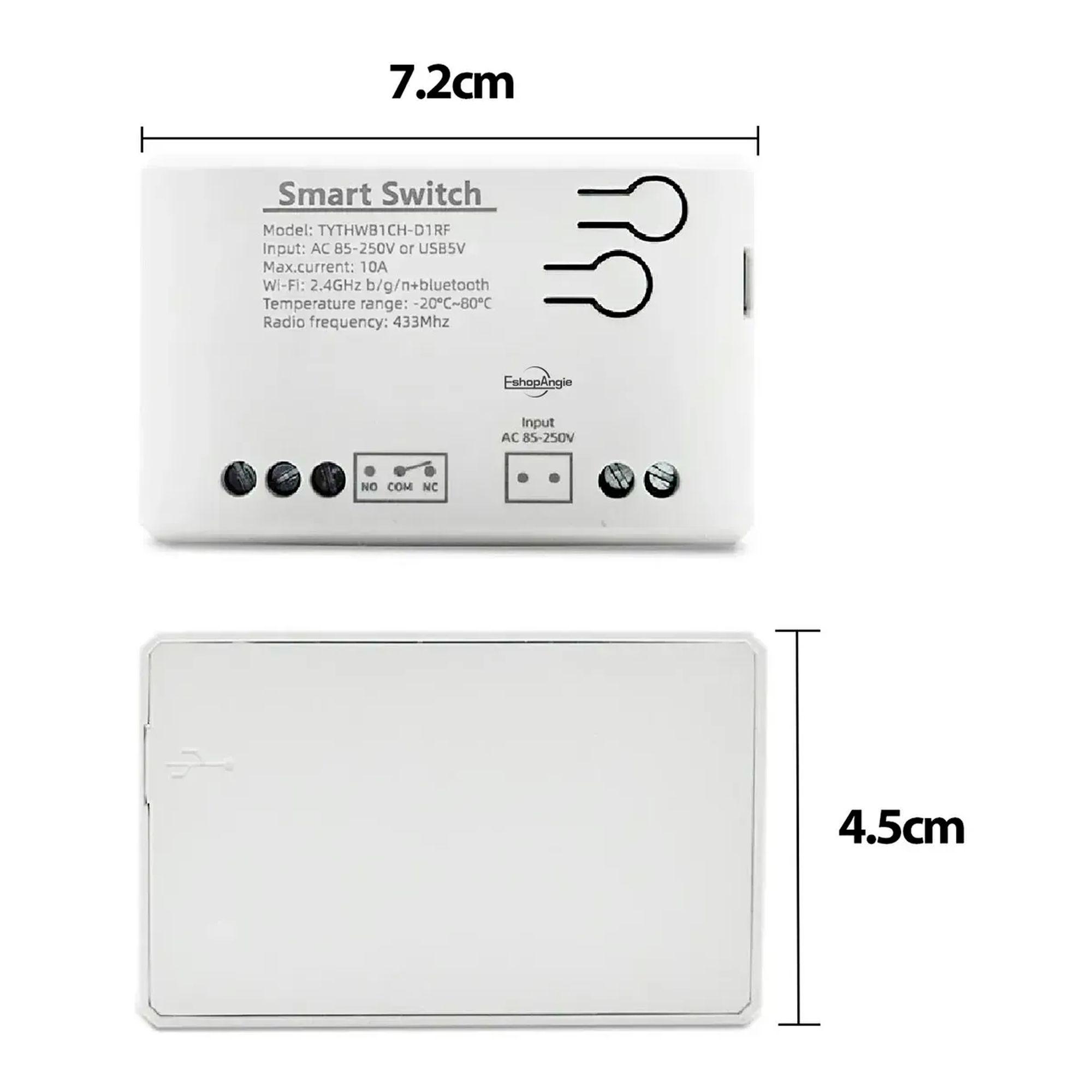 Interruptor Inteligente Wifi Rf Rele Tuya Smart 85 A 250v-3