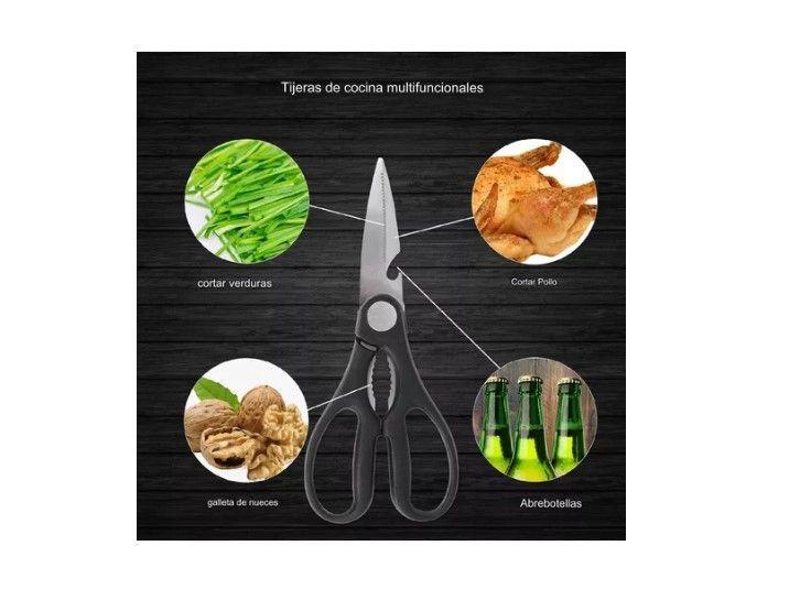 Set De Cuchillos Cocina Profesional Acero 6 Pzs Color Negro-5